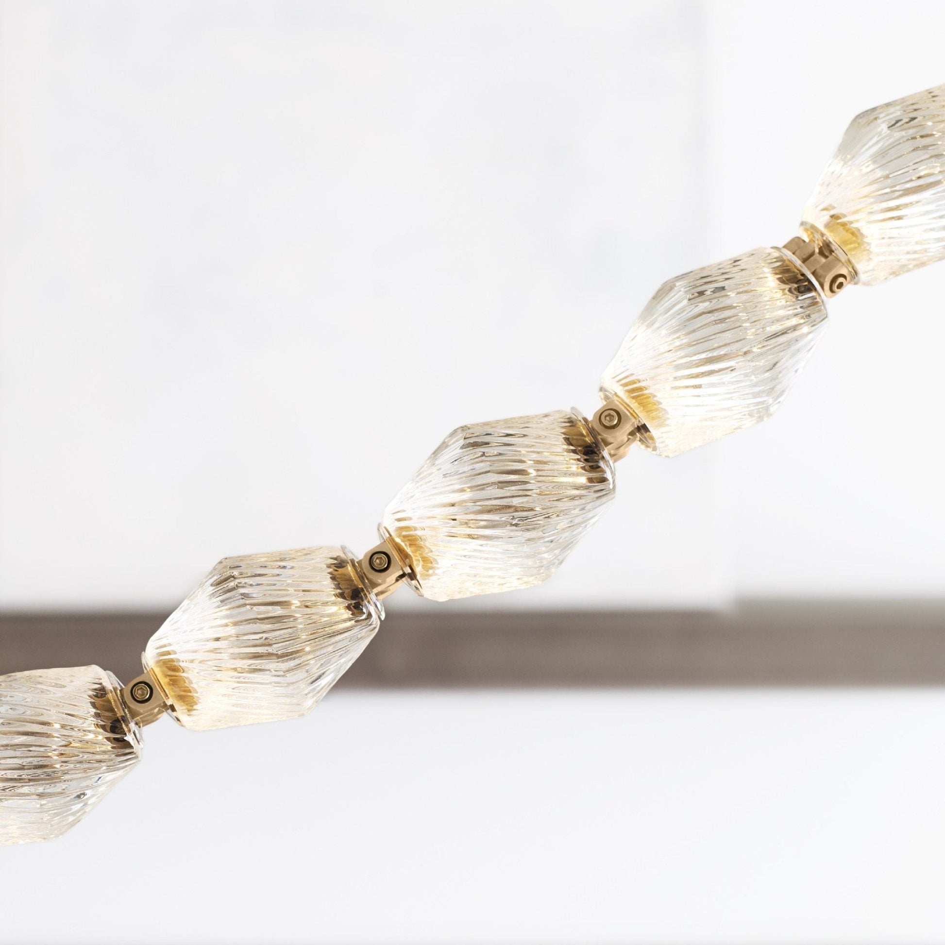 Glass Chain Chandelier