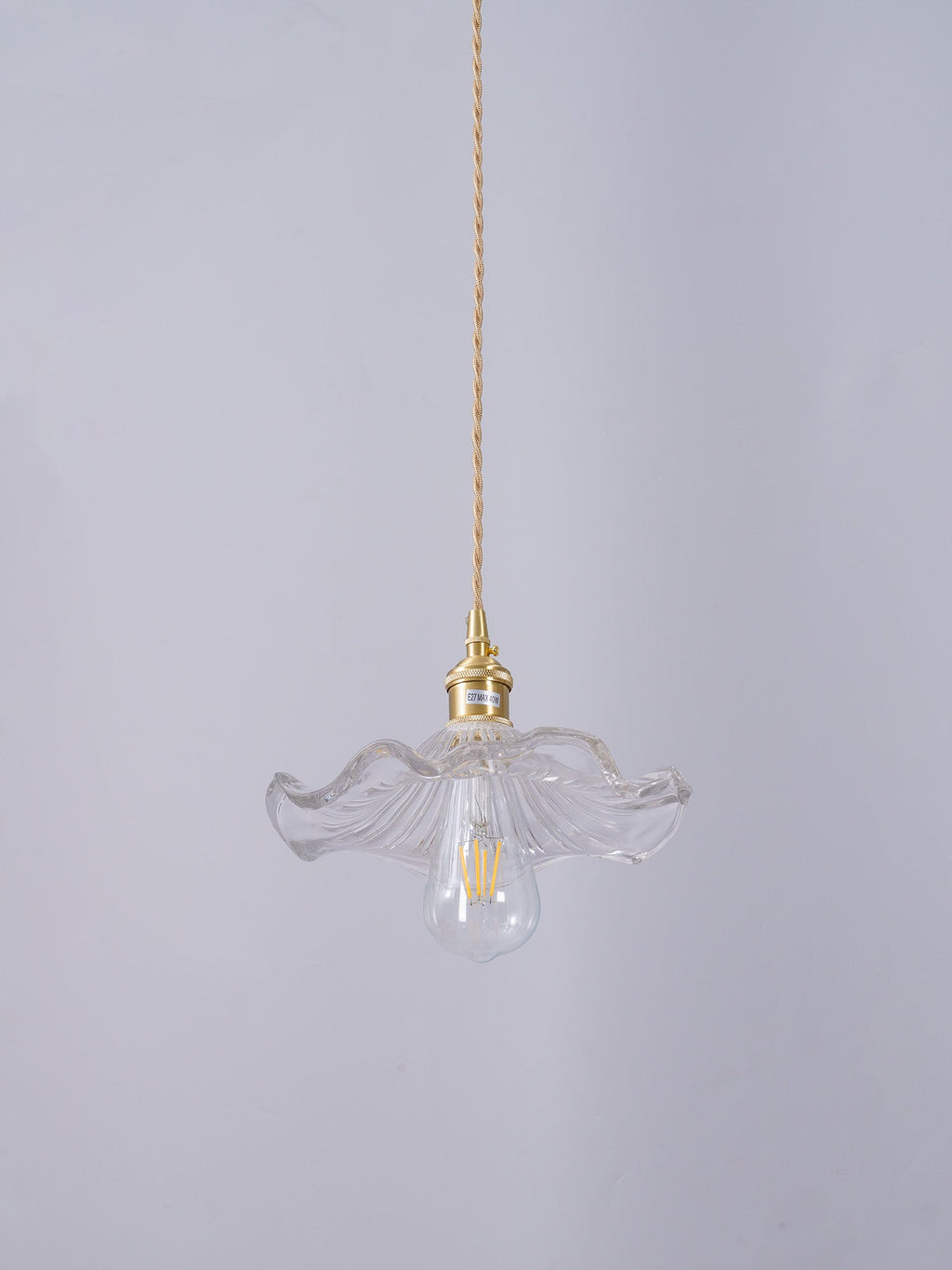 Glass Hibiscus Flower Drop light Pendant Light