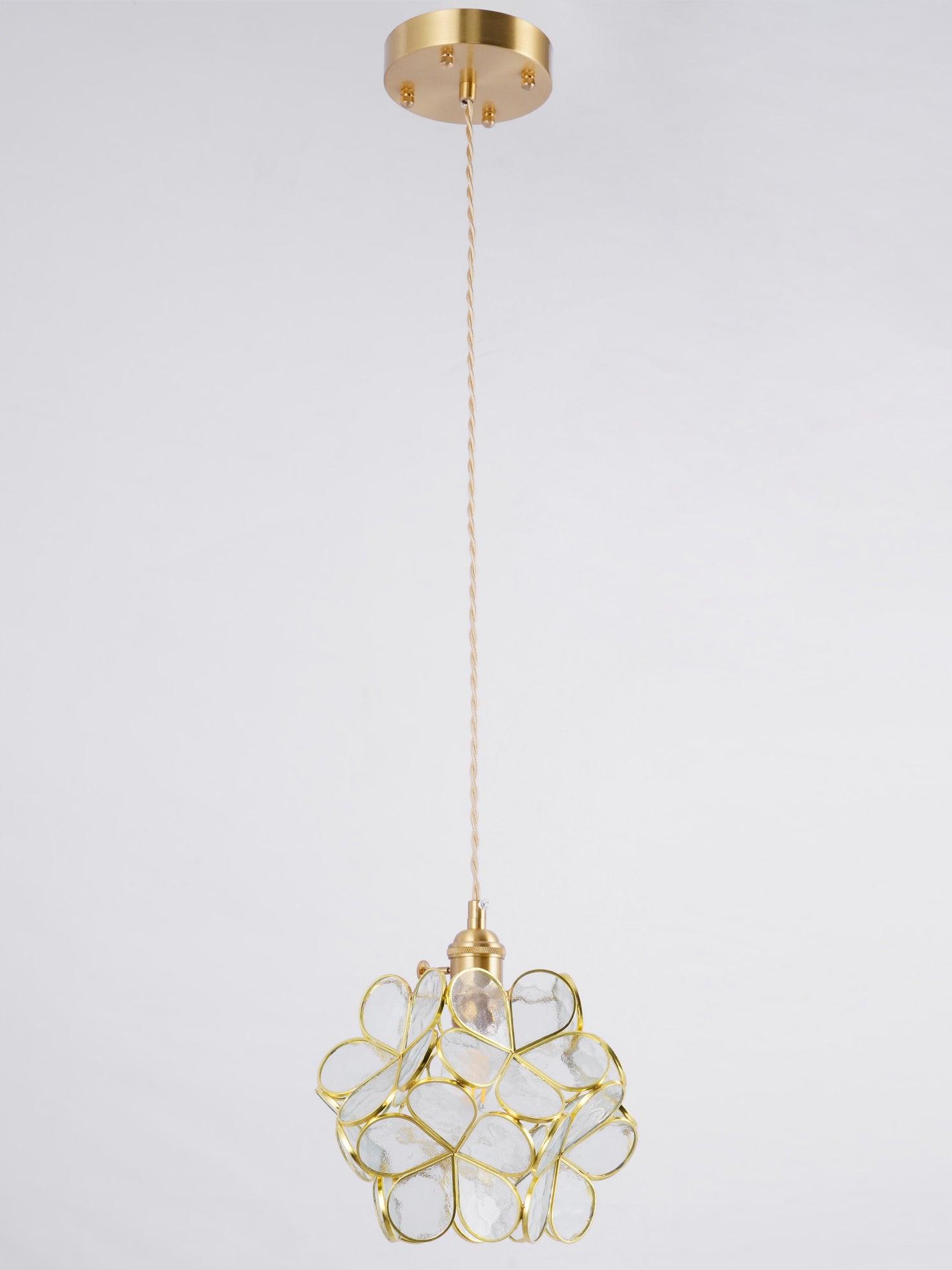 Glass Petal Drop light Pendant Light