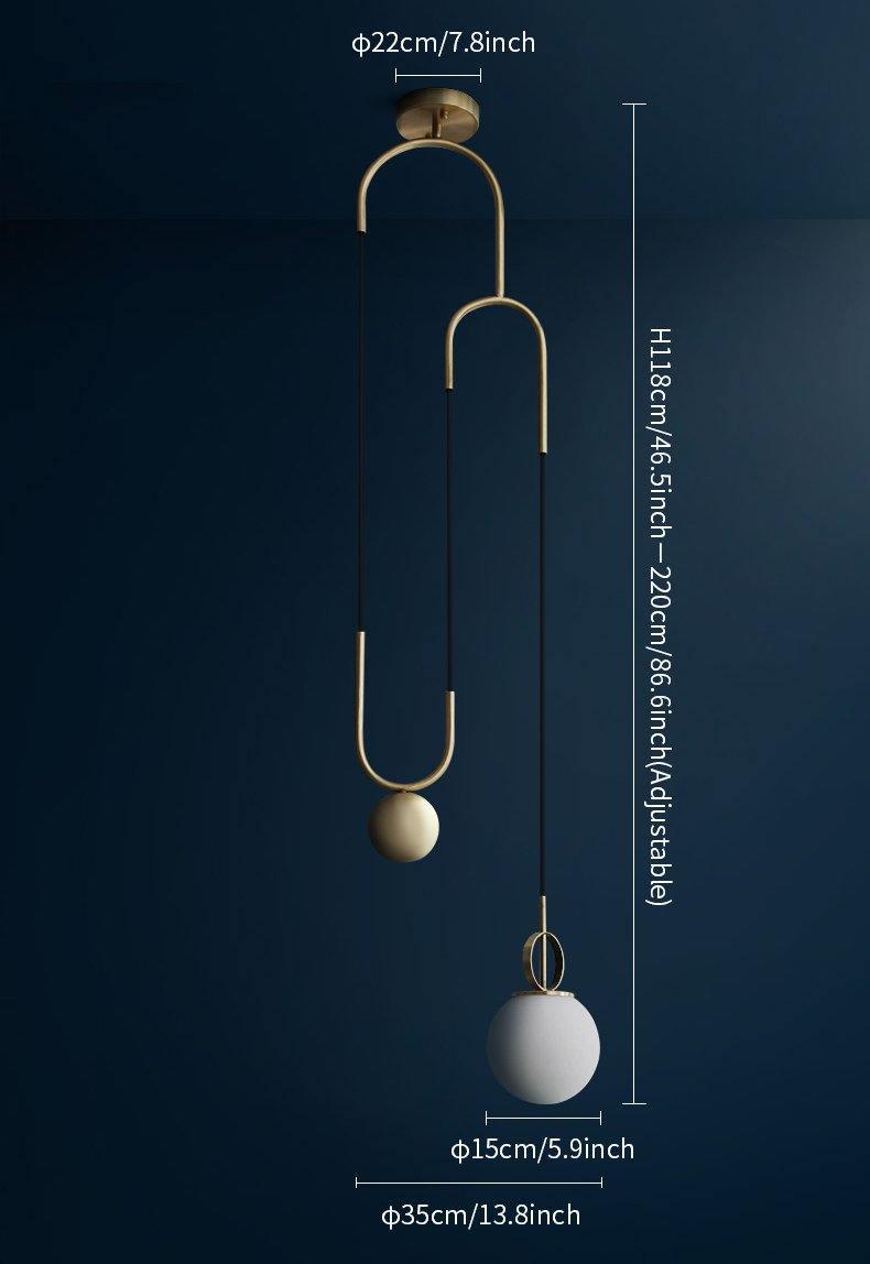 Glass Ball Drop light Pendant Lamp