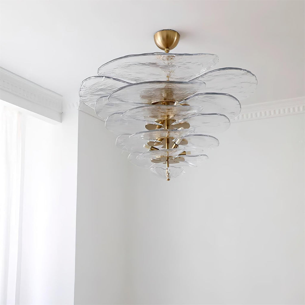 Petals Gold Murano Ceiling fixture Chandelier