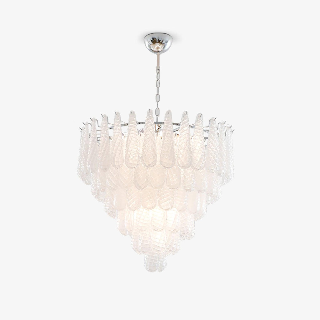 Grid Glass Waterfall Ceiling fixture Chandelier