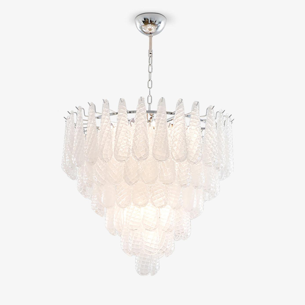 Grid Glass Waterfall Ceiling fixture Chandelier