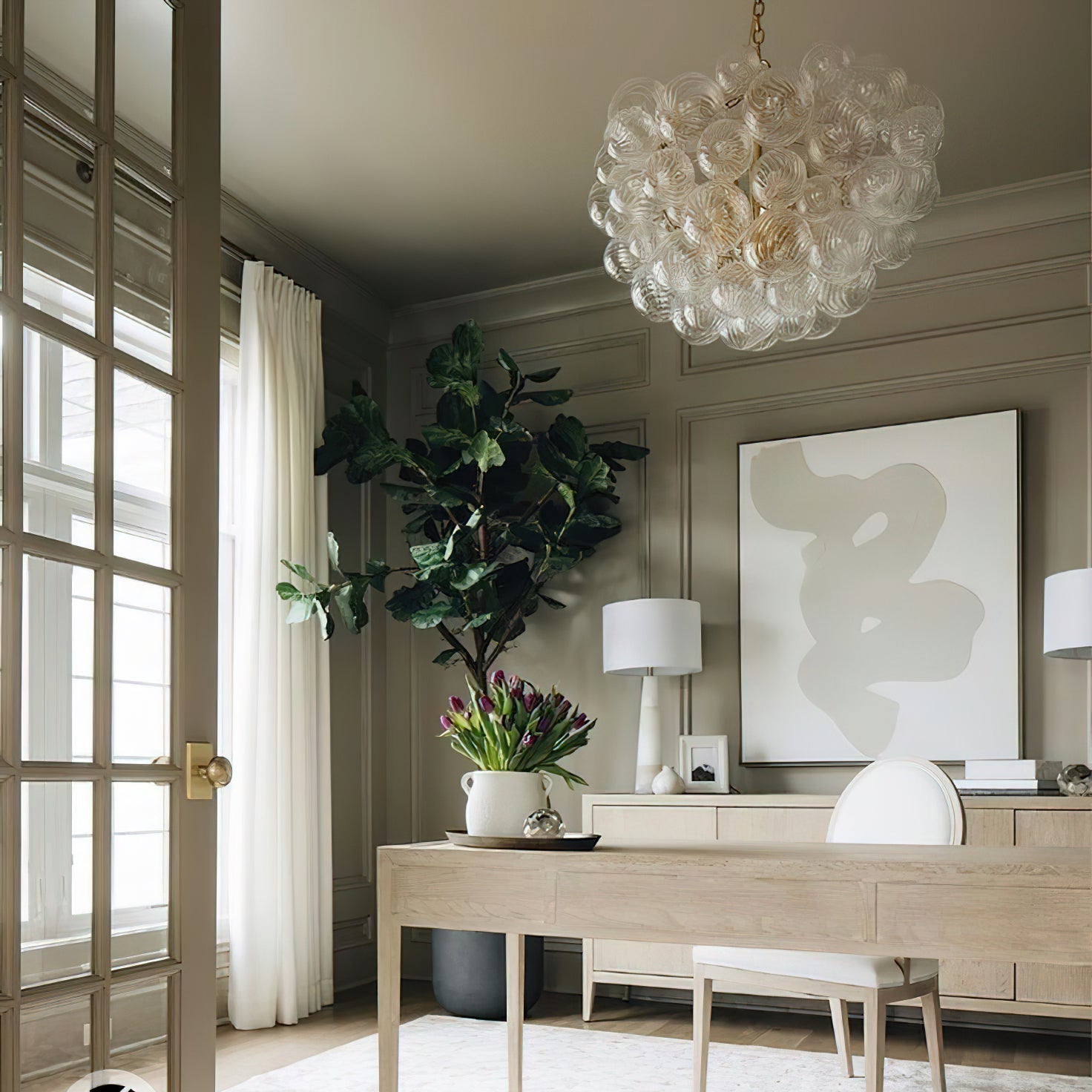 Glass Ball Bubbles Ceiling fixture Chandelier