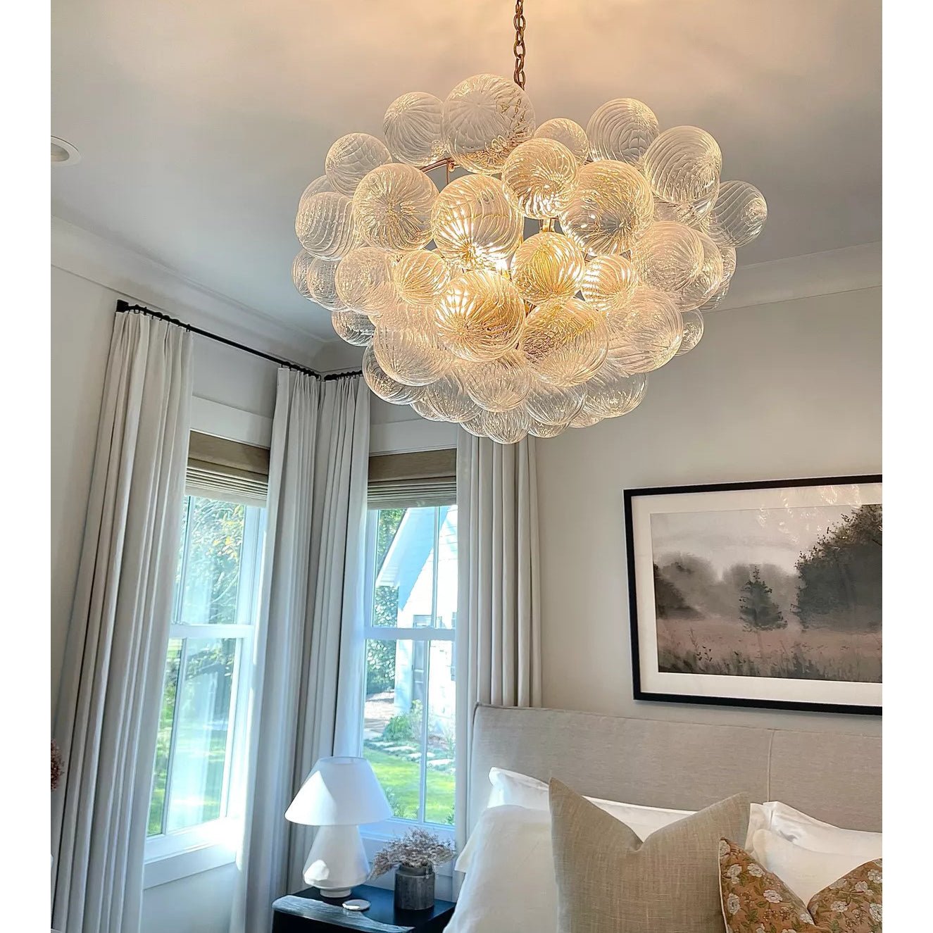 Glass Ball Bubbles Ceiling fixture Chandelier