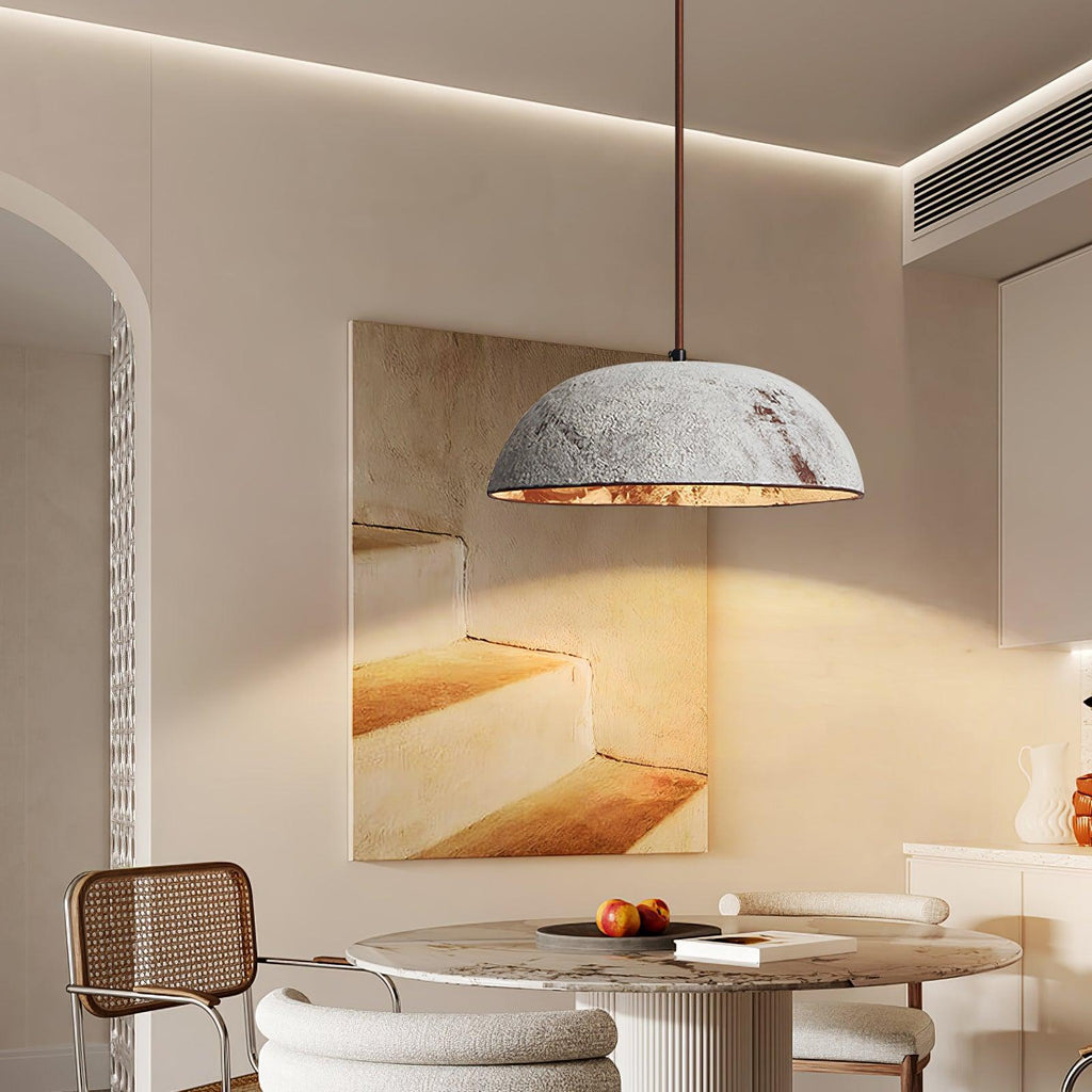 Half Dome Vintage Ceramic Pendant Lamp