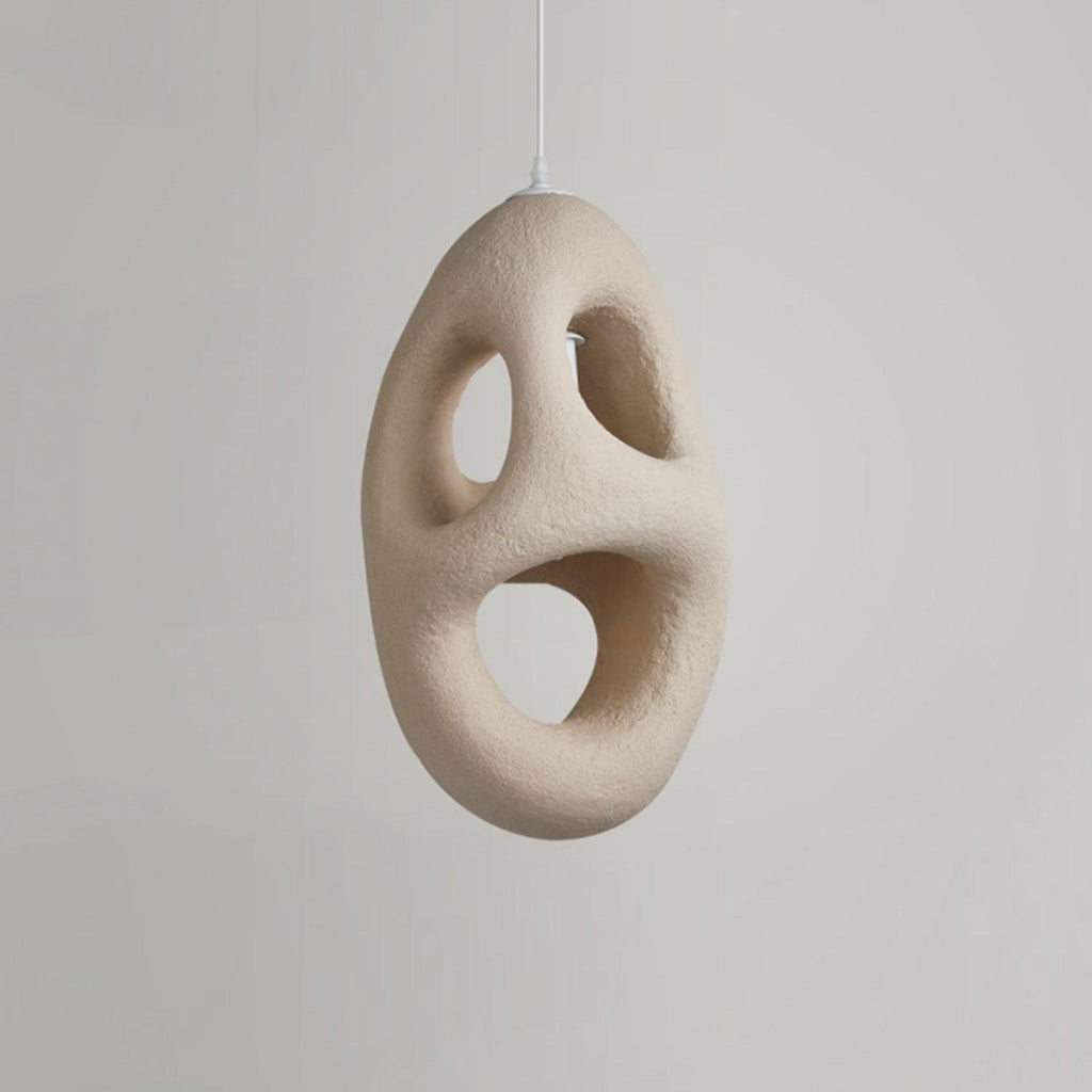 Hand-Built White Houselight Pendant Lamp