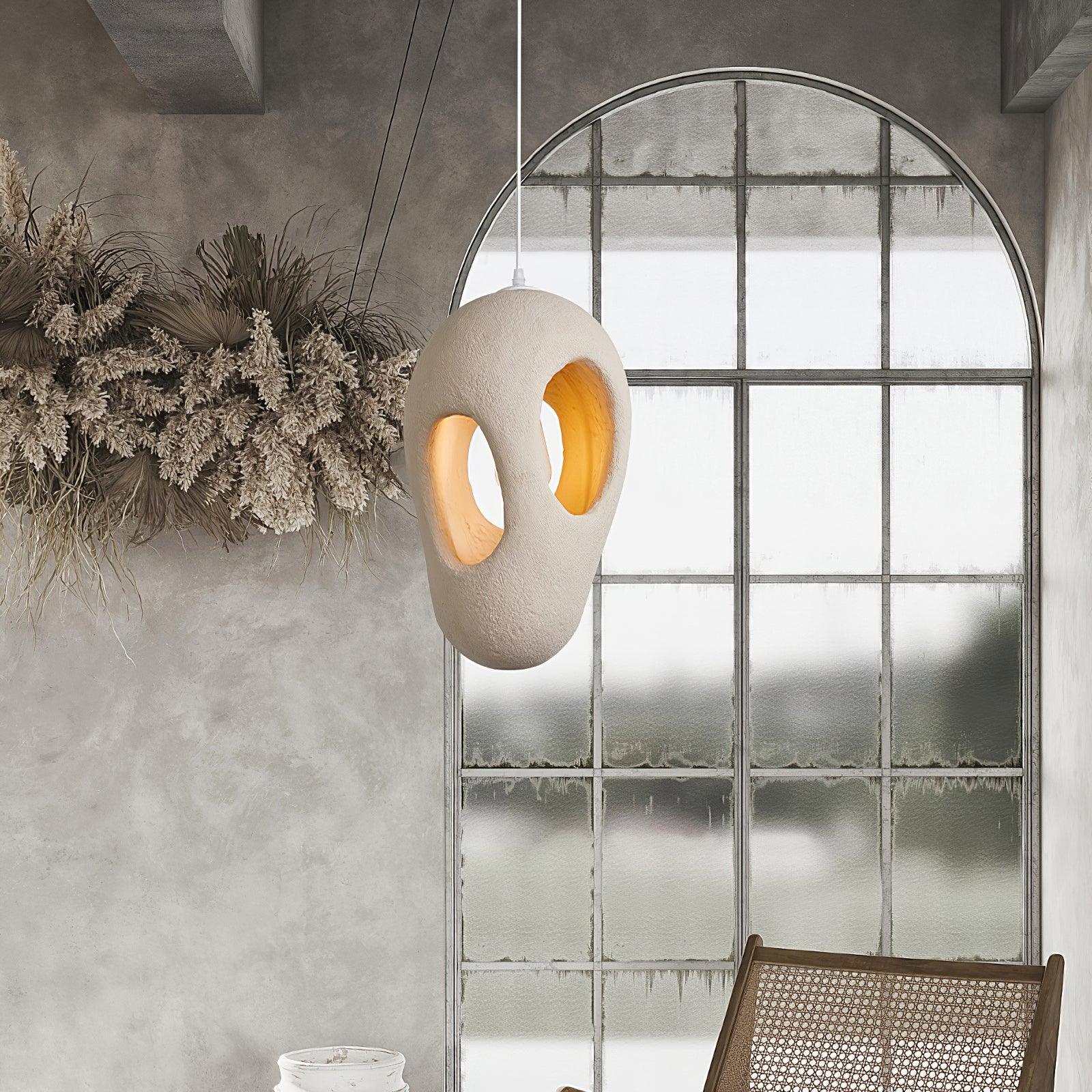 Hand-Built White Houselight Pendant Lamp