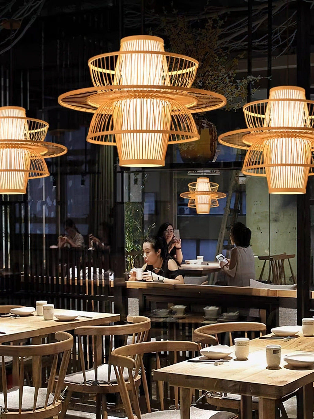 Handmade Sigyn Bamboo Droplight Pendant Lamp
