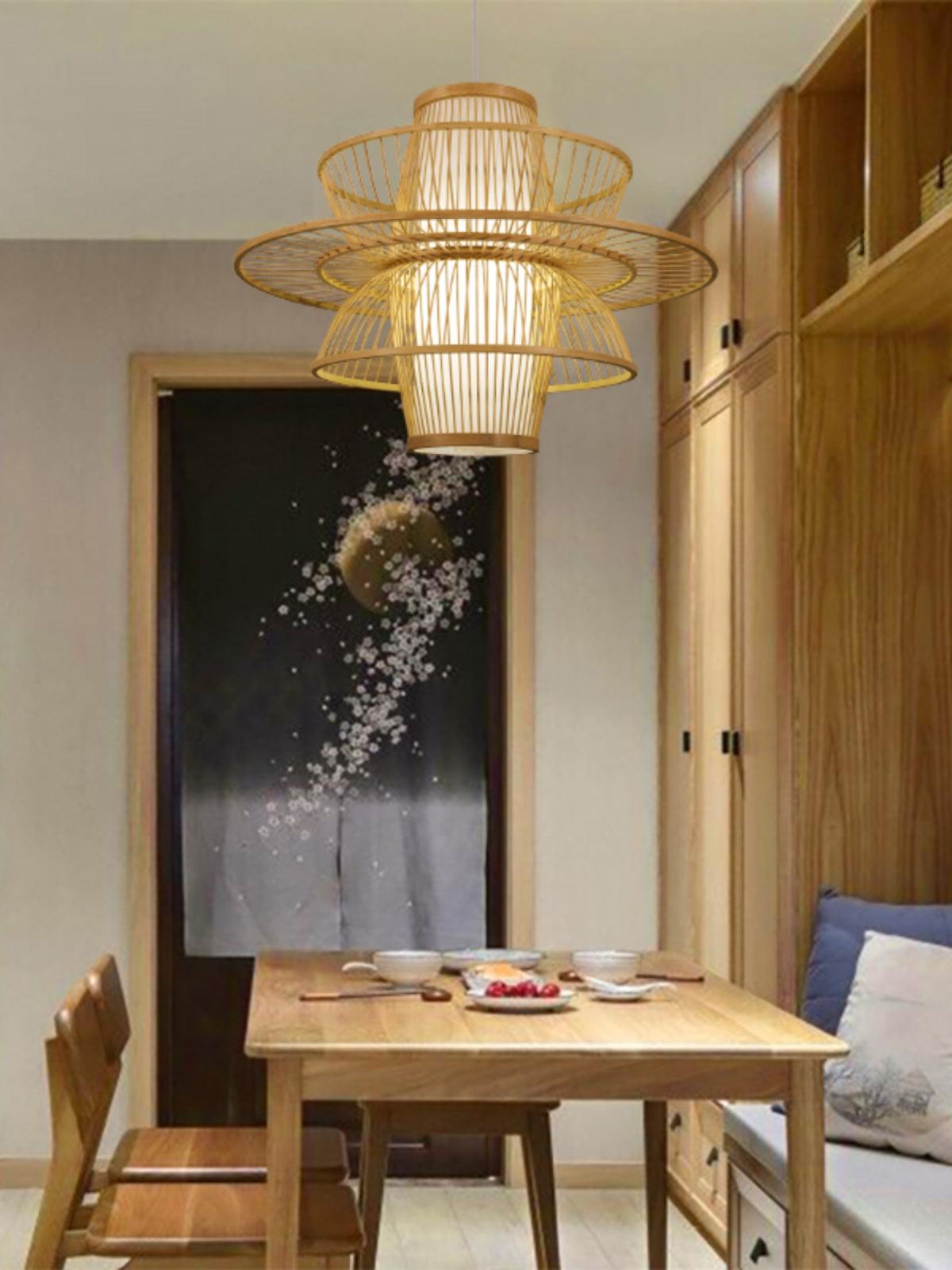 Handmade Sigyn Bamboo Droplight Pendant Lamp