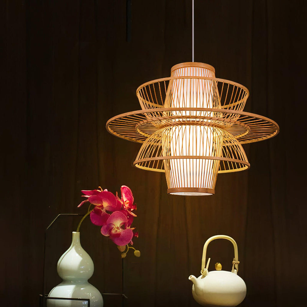 Handmade Sigyn Bamboo Droplight Pendant Lamp