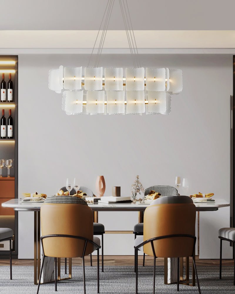 Helios Rectangle Hanging light Pendant Lamp