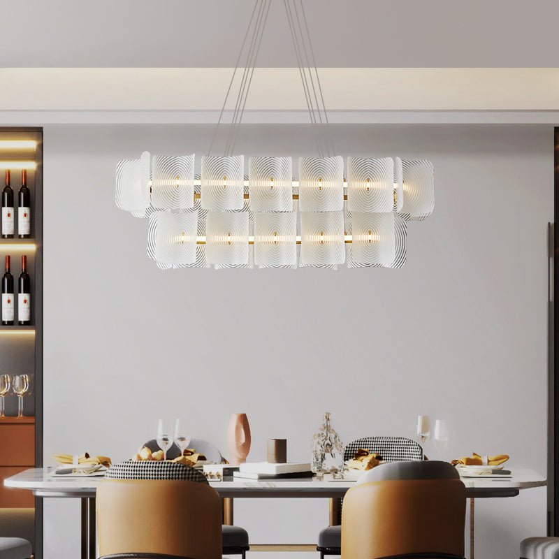 Helios Rectangle Hanging light Pendant Lamp