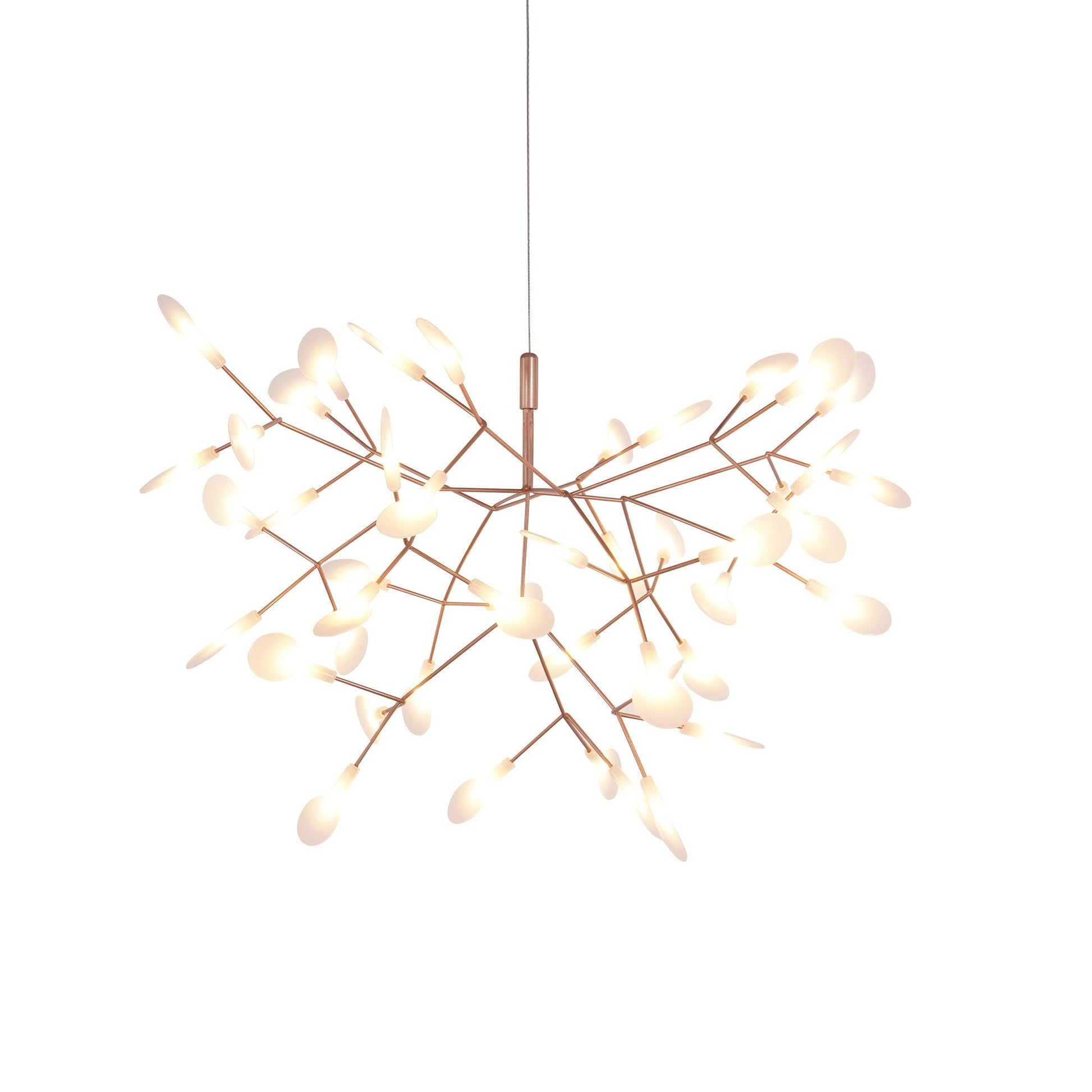 Rose Gold Firefly LED Crown Chandelier