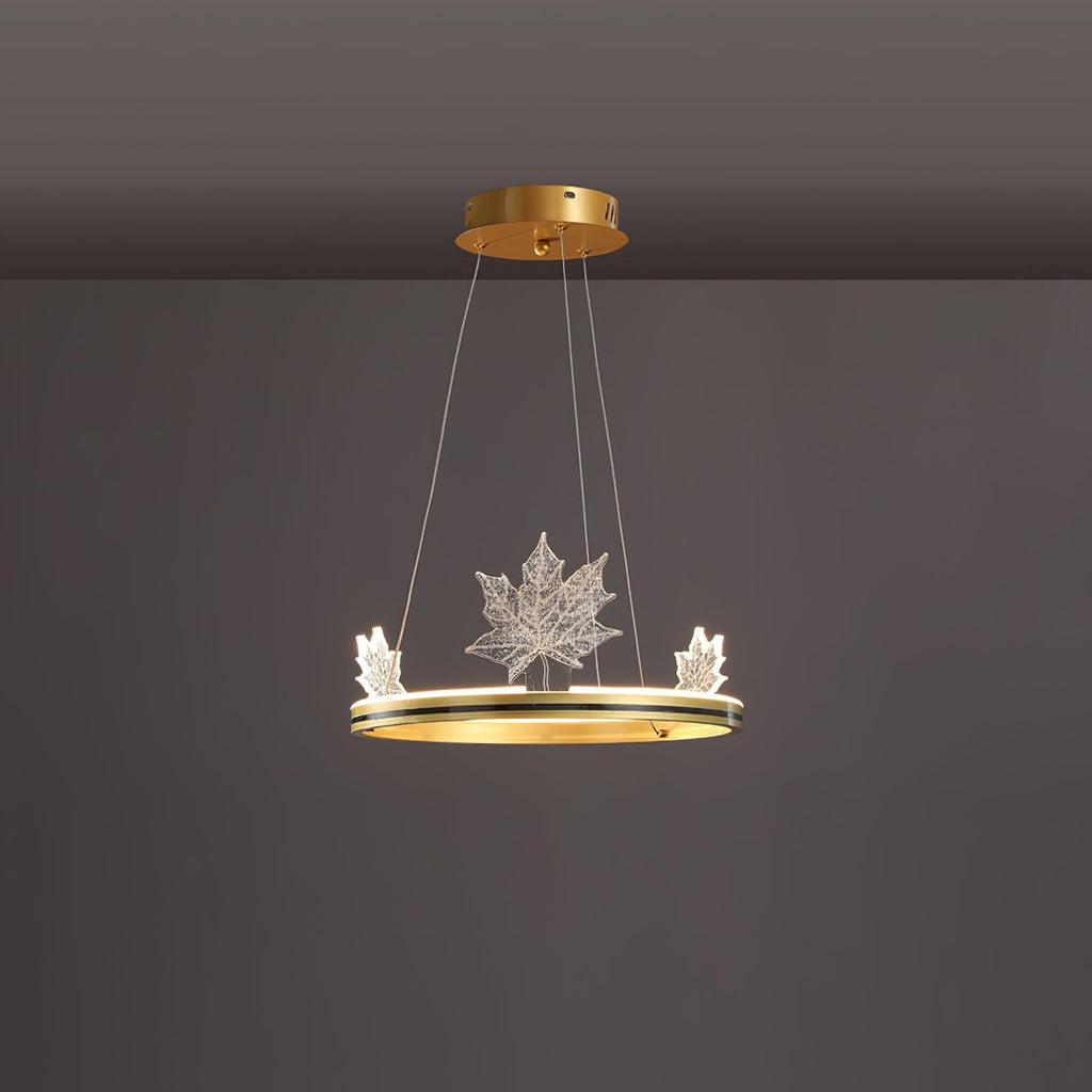 Ion Leaf Gasolier Chandelier