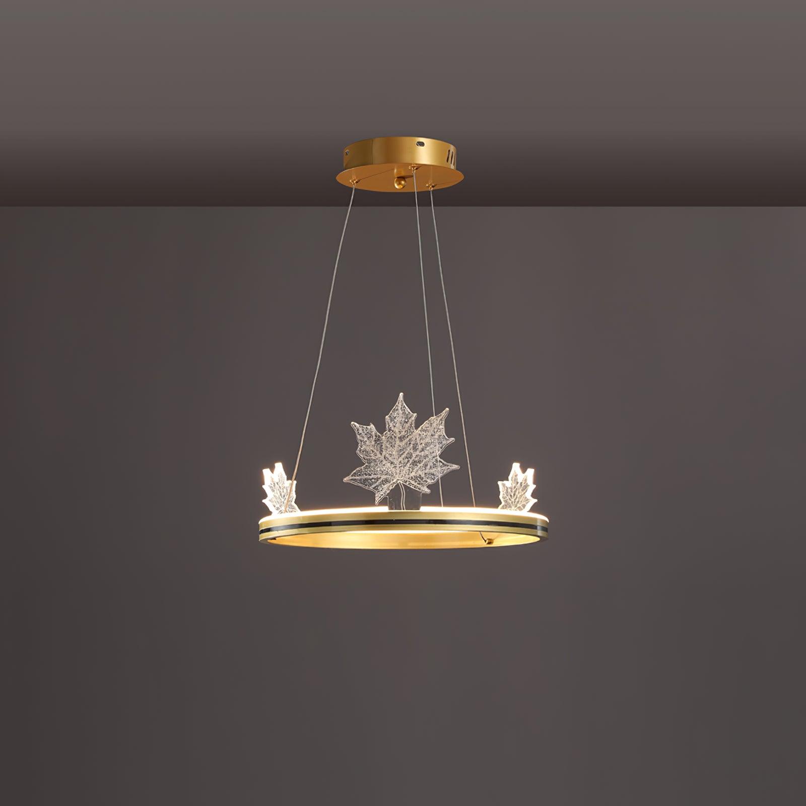 Ion Leaf Gasolier Chandelier