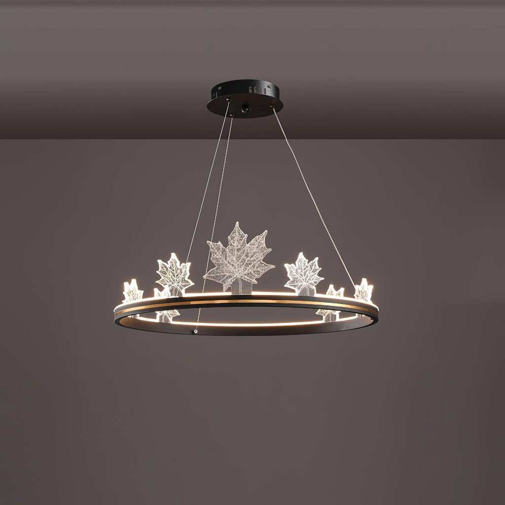 Ion Leaf Gasolier Chandelier