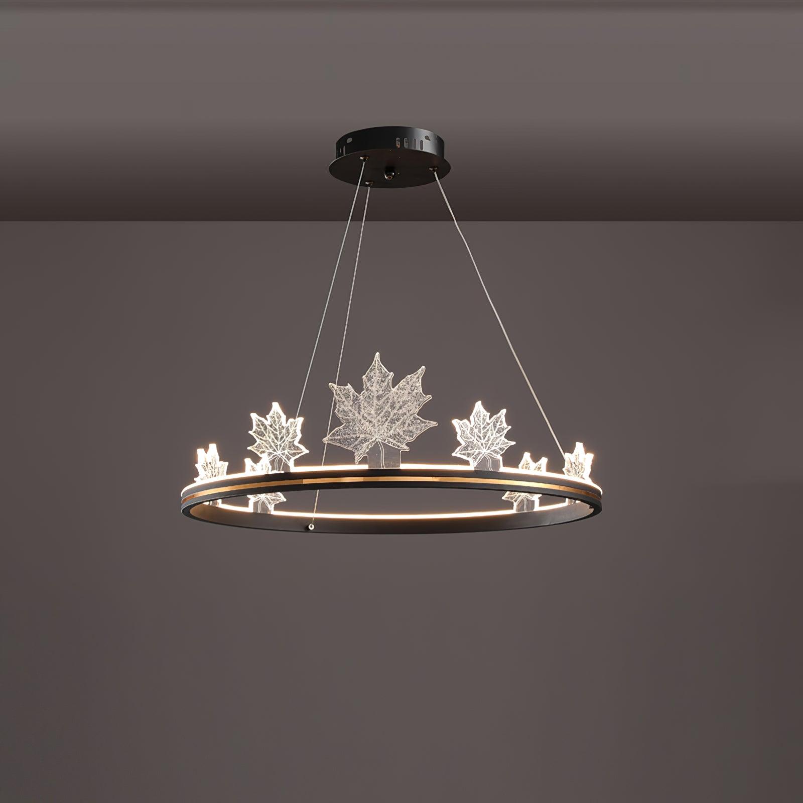 Ion Leaf Gasolier Chandelier