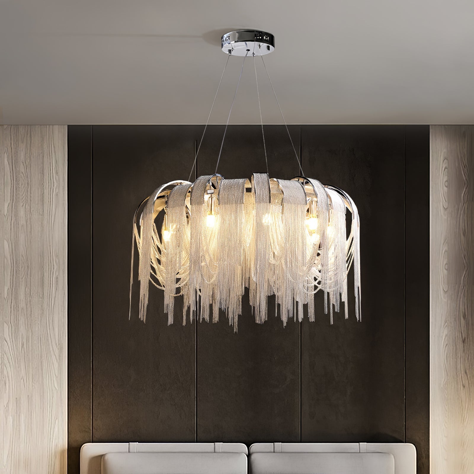 Length Chains Crown Chandelier