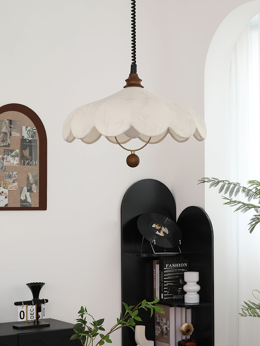 Lily Fabric Droplight Pendant Lamp