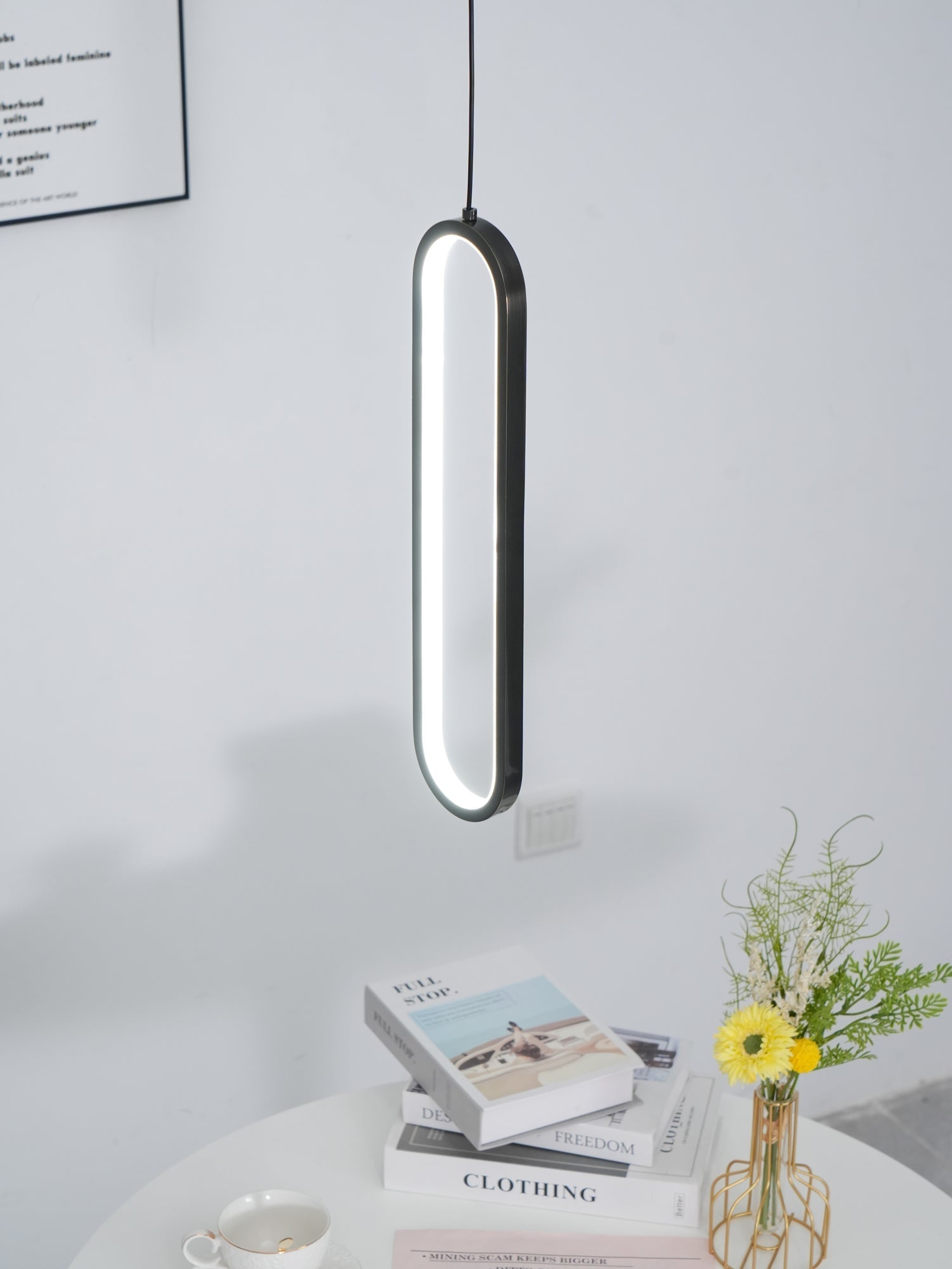 Long Oval LED Droplight Pendant Lamp
