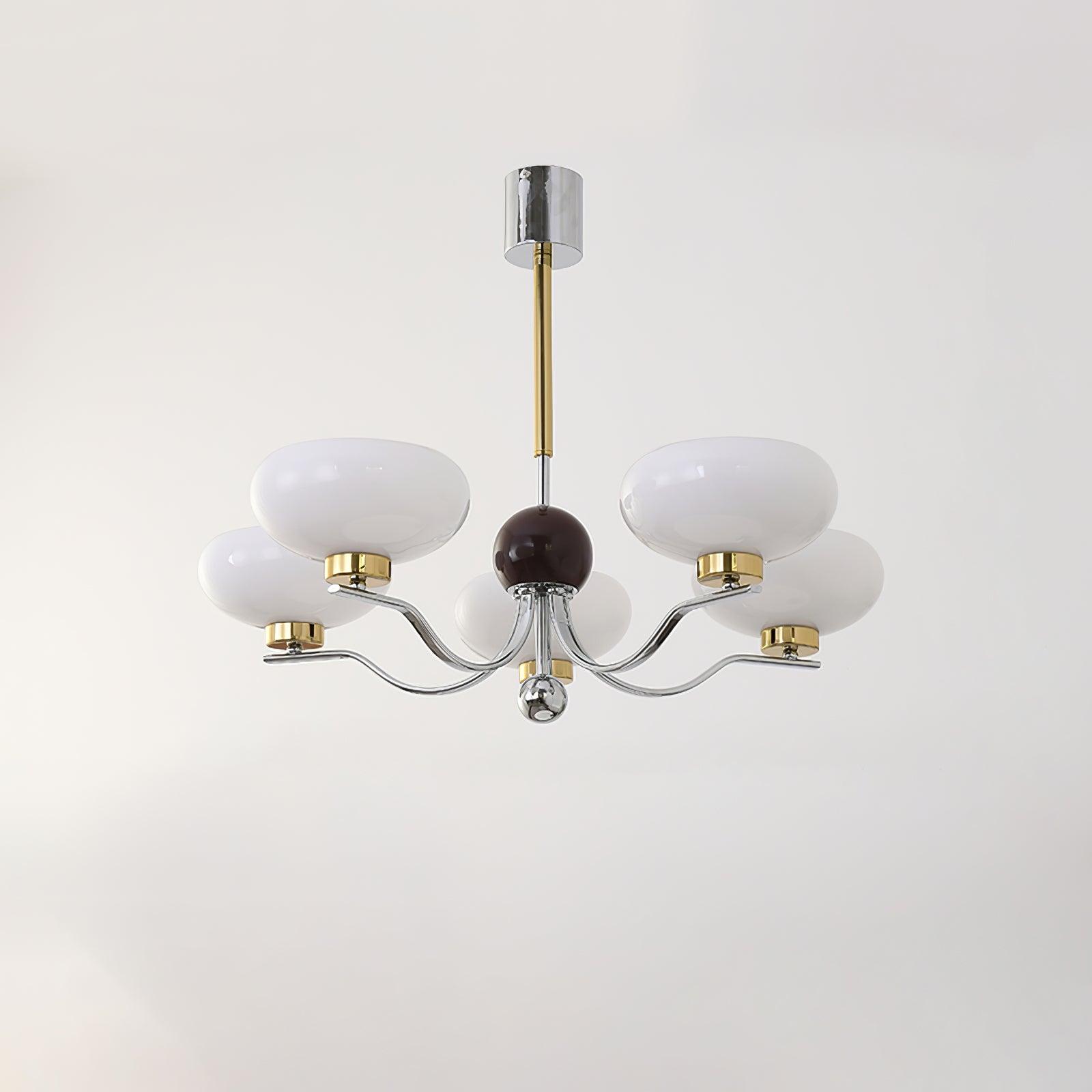 Medieval Glass Bowl Candelabrum Chandelier