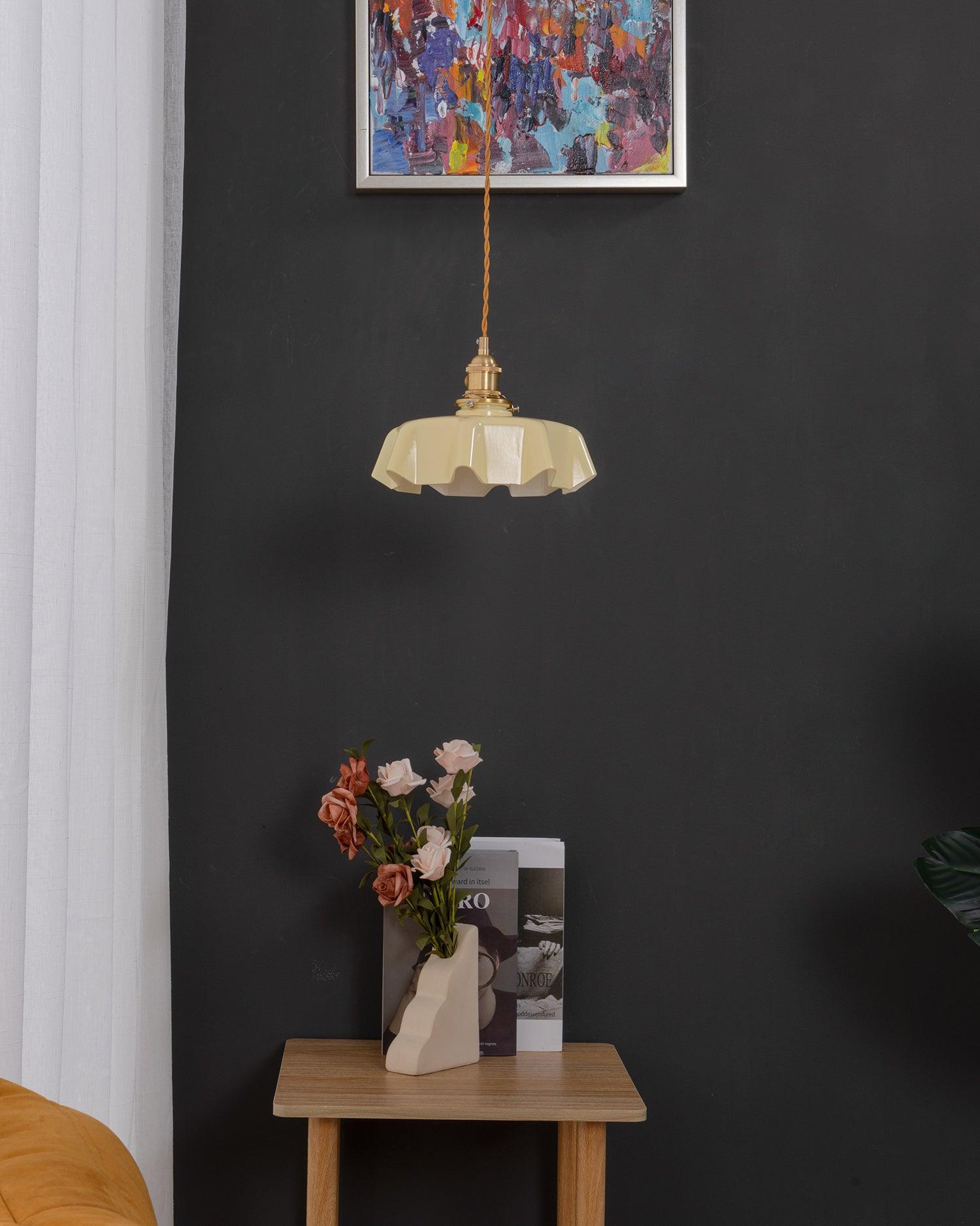 French Flower Houselight Pendant Swag Light