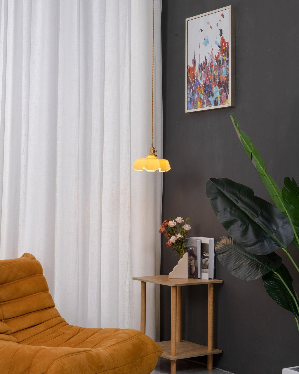 French Flower Droplight Pendant Light