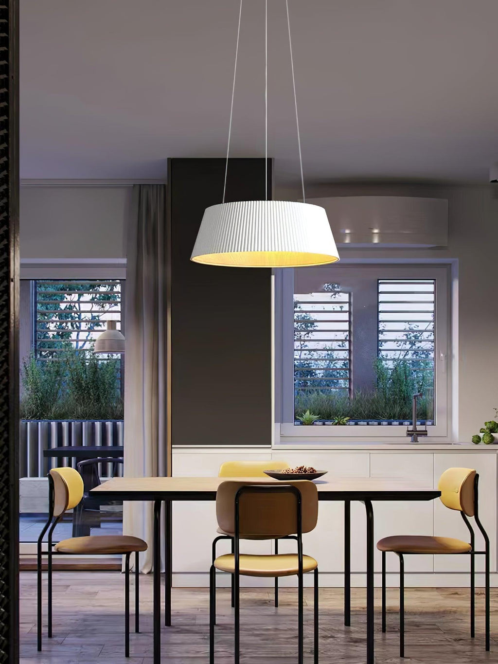 Modern Ribbed Houselight Pendant Light