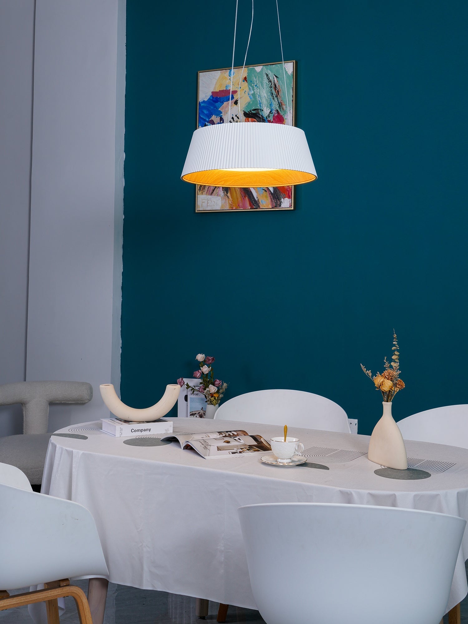 Modern Ribbed Houselight Pendant Light