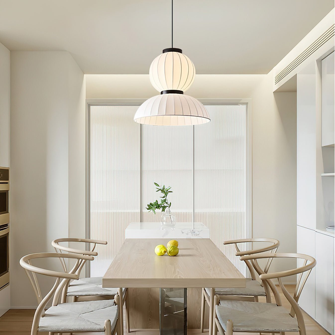 Mulberry Silk Lantern Droplight Pendant Light