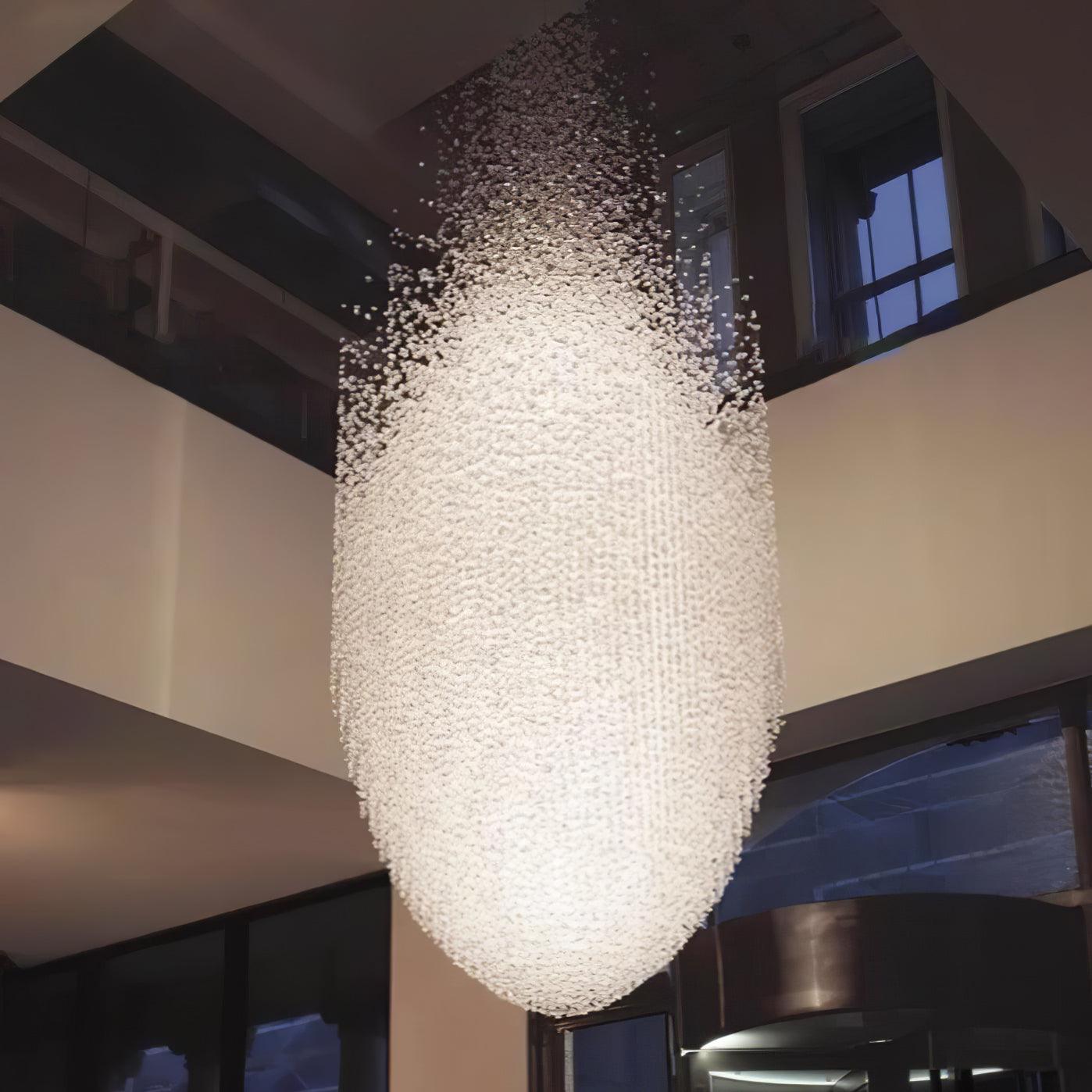 Multicolor Crystal Stone Electrolier Chandelier