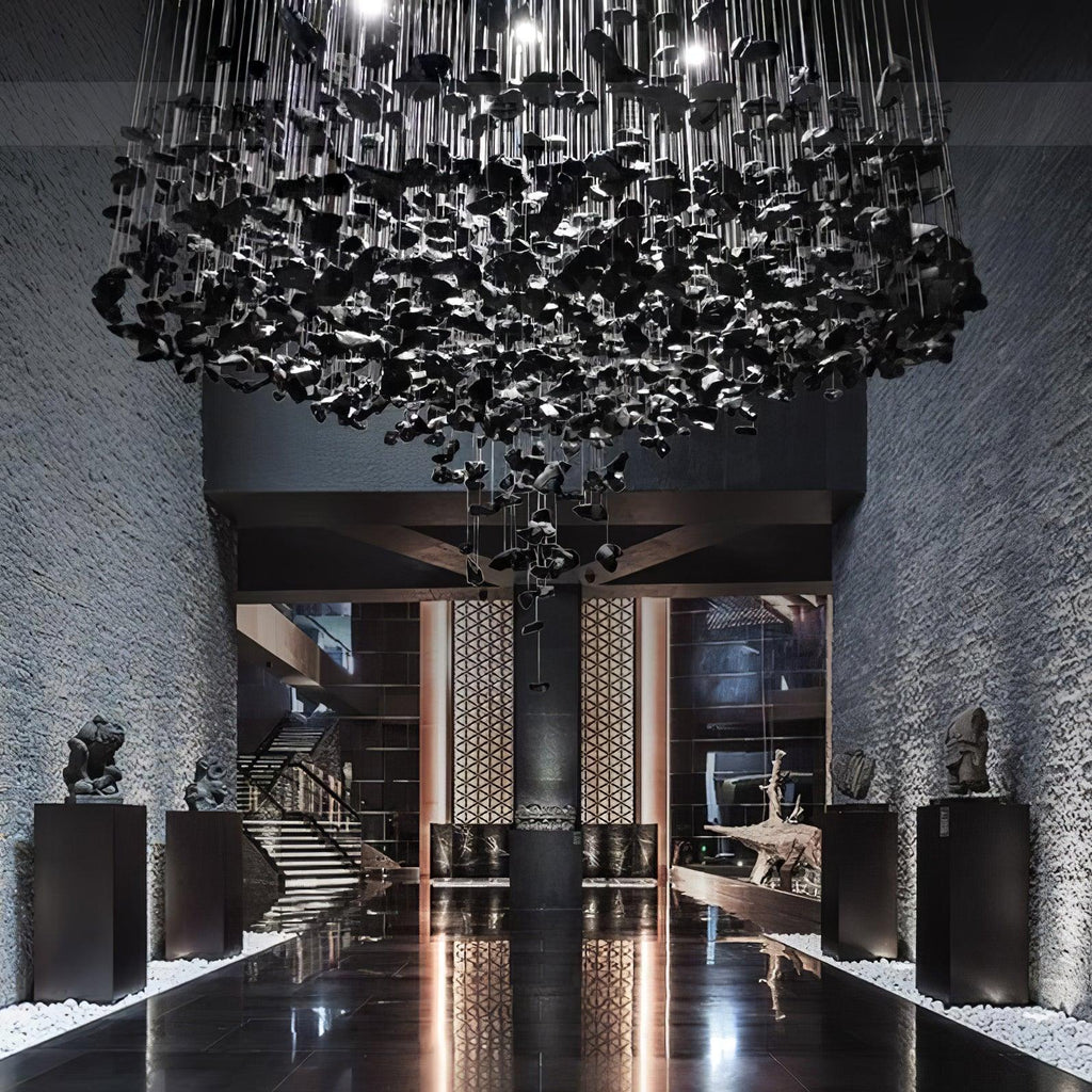 Multicolor Crystal Stone Electrolier Chandelier