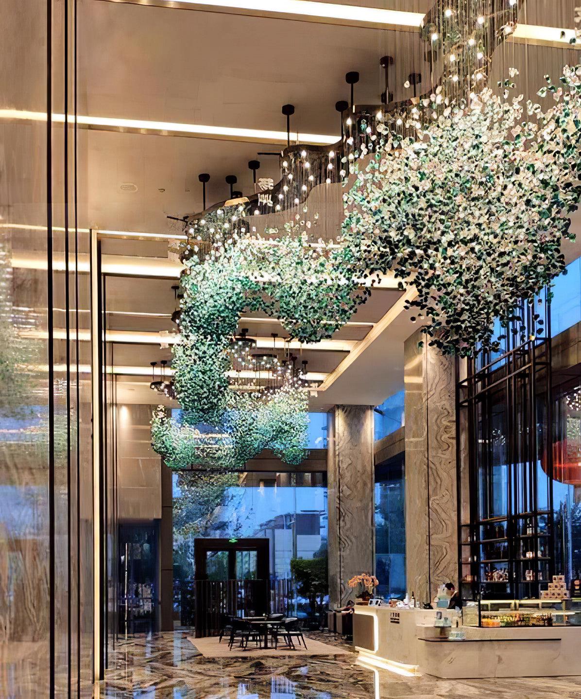 Multicolor Crystal Stone Electrolier Chandelier