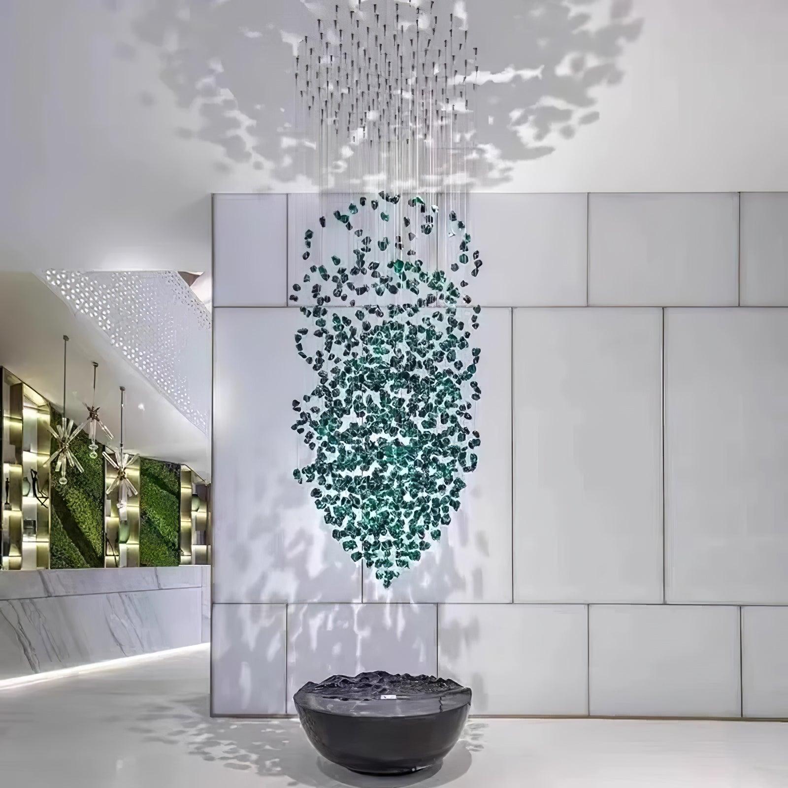 Multicolor Crystal Stone Electrolier Chandelier