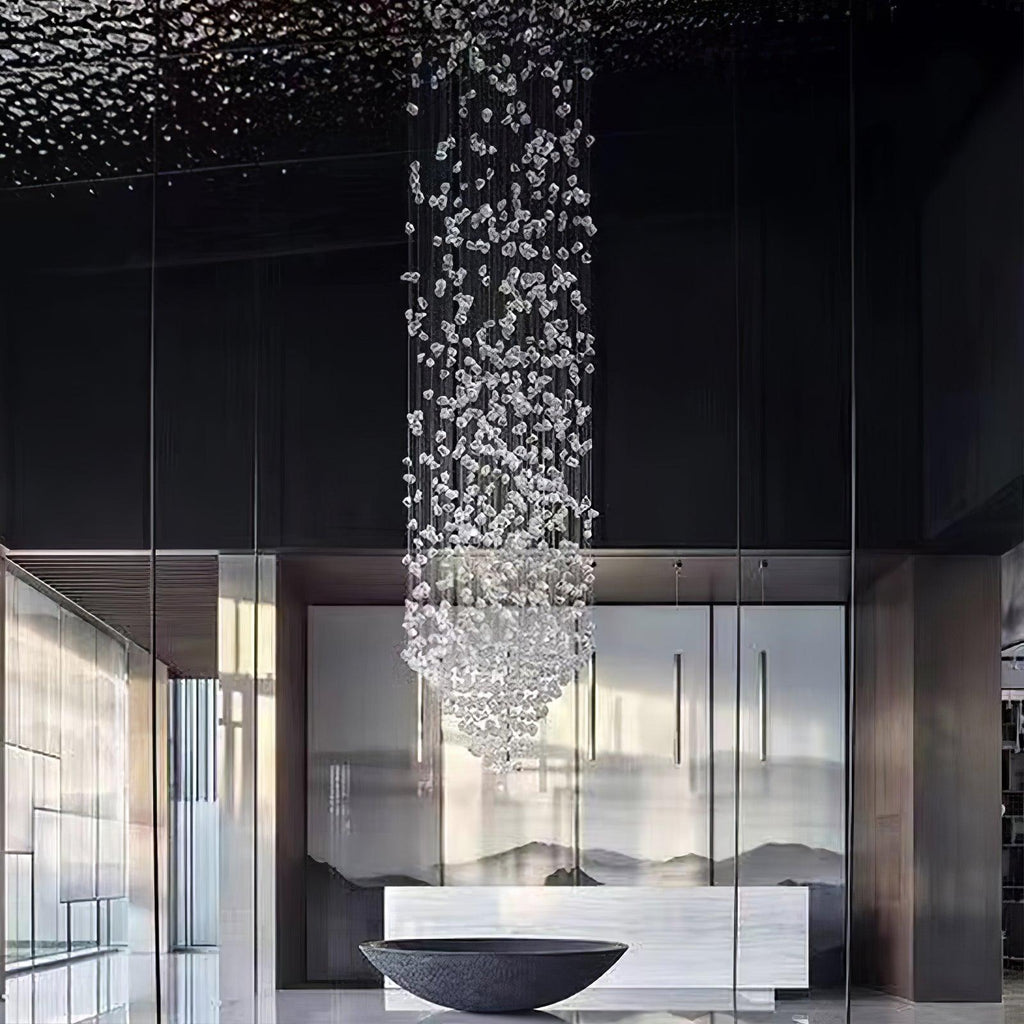 Multicolor Crystal Stone Electrolier Chandelier
