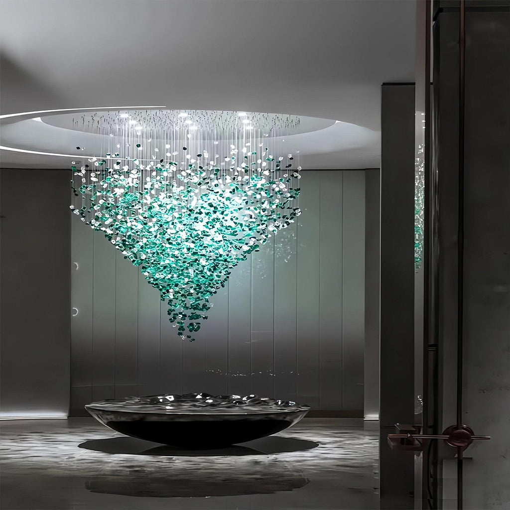 Multicolor Crystal Stone Electrolier Chandelier