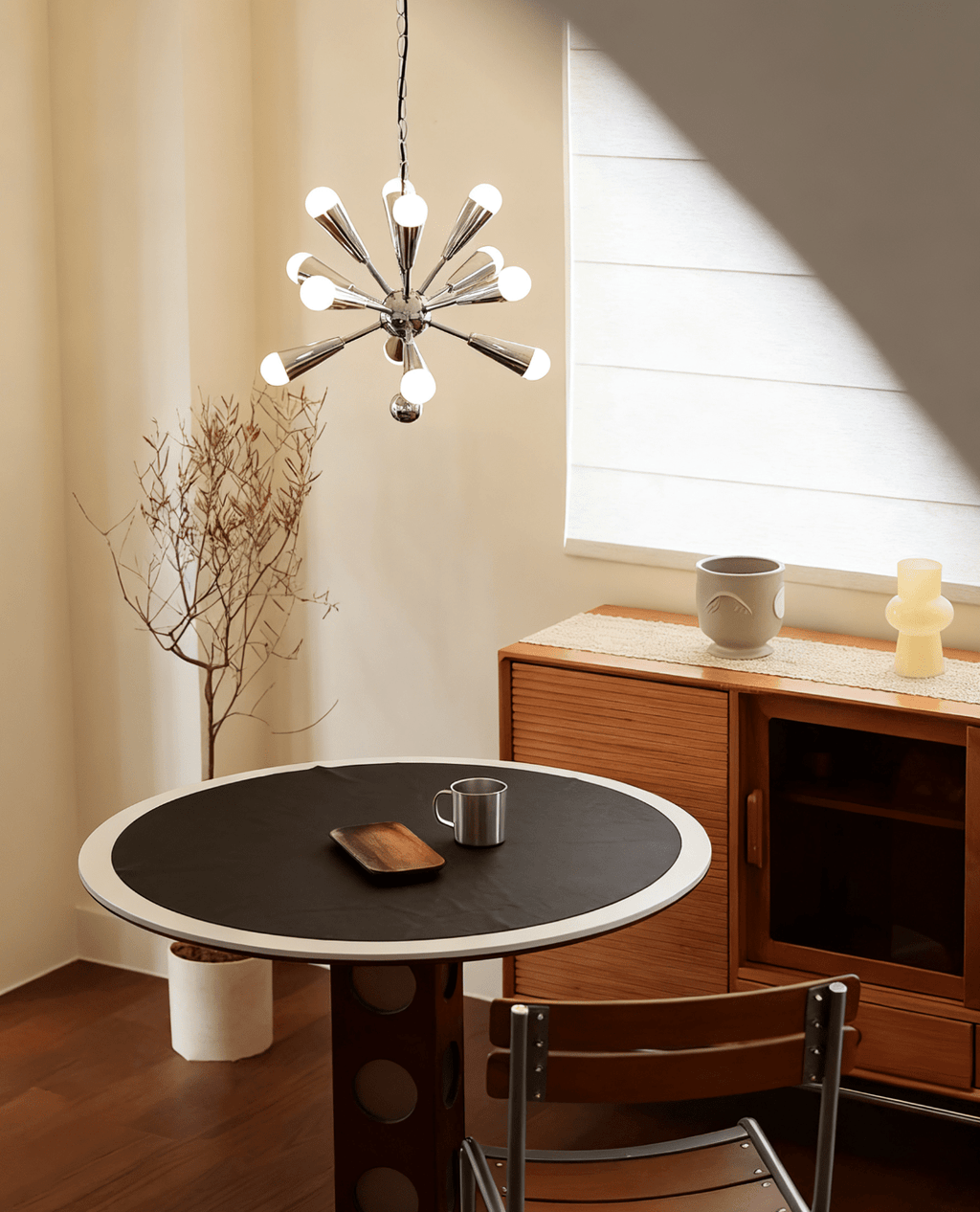 Orvian Chrome Chandelier