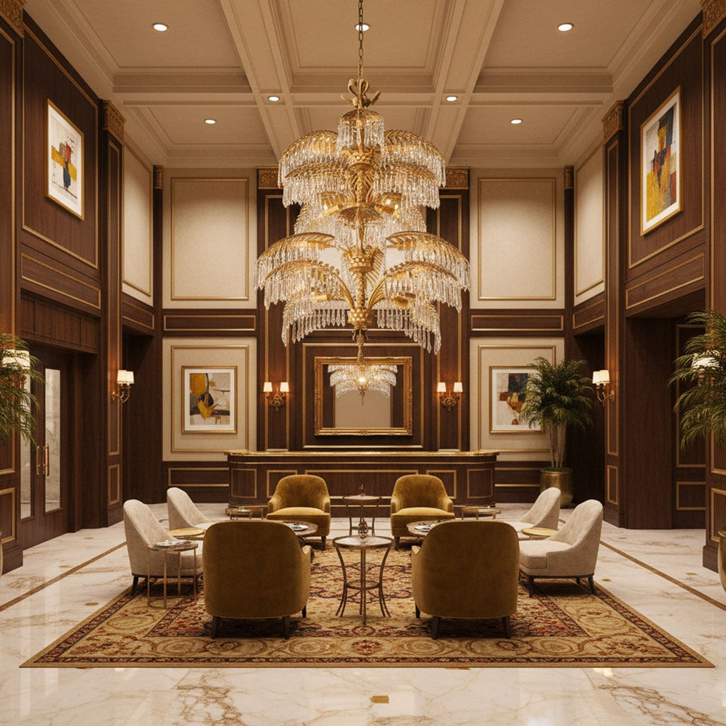 Palmera Brass Chandelier