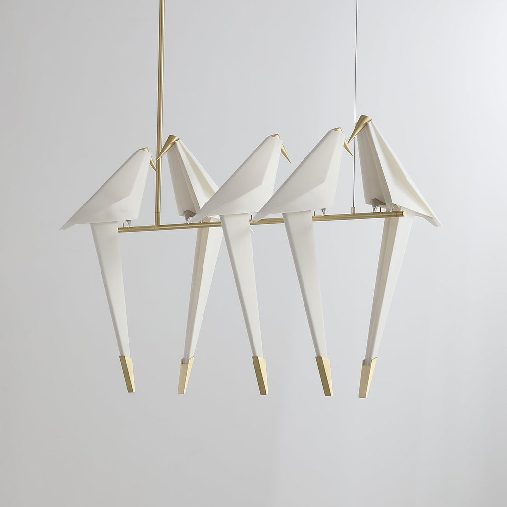 Paper Crane Bird LED Electrolier Chandelier