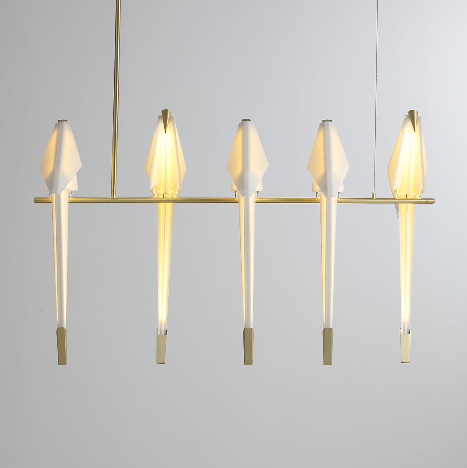 Paper Crane Bird LED Electrolier Chandelier