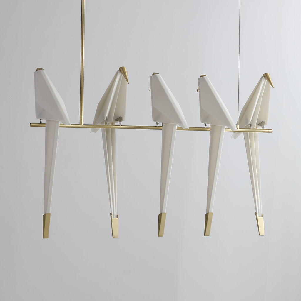 Paper Crane Bird LED Electrolier Chandelier