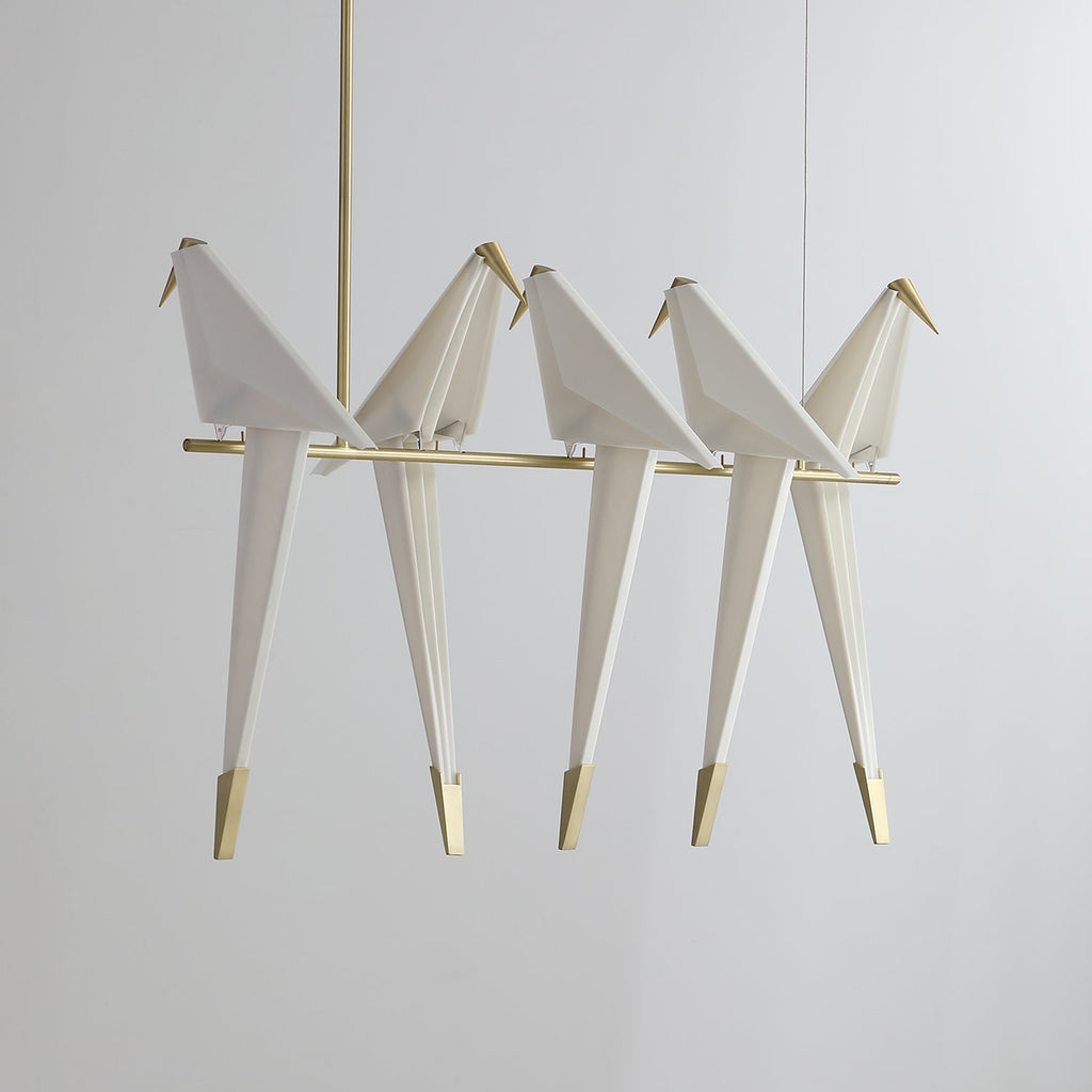 Paper Crane Bird LED Electrolier Chandelier