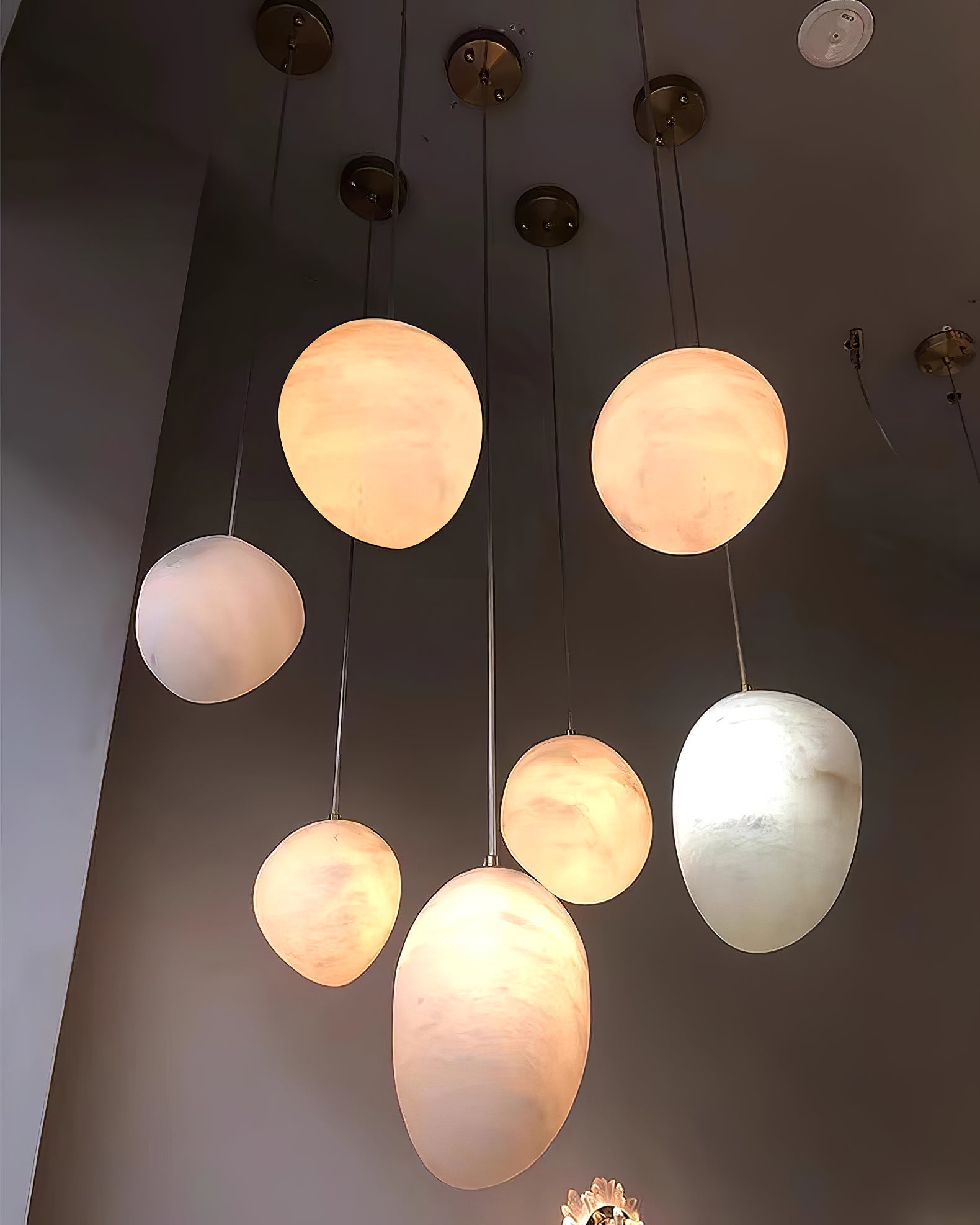 Pebbles Alabaster Hanging light Pendant Lamp