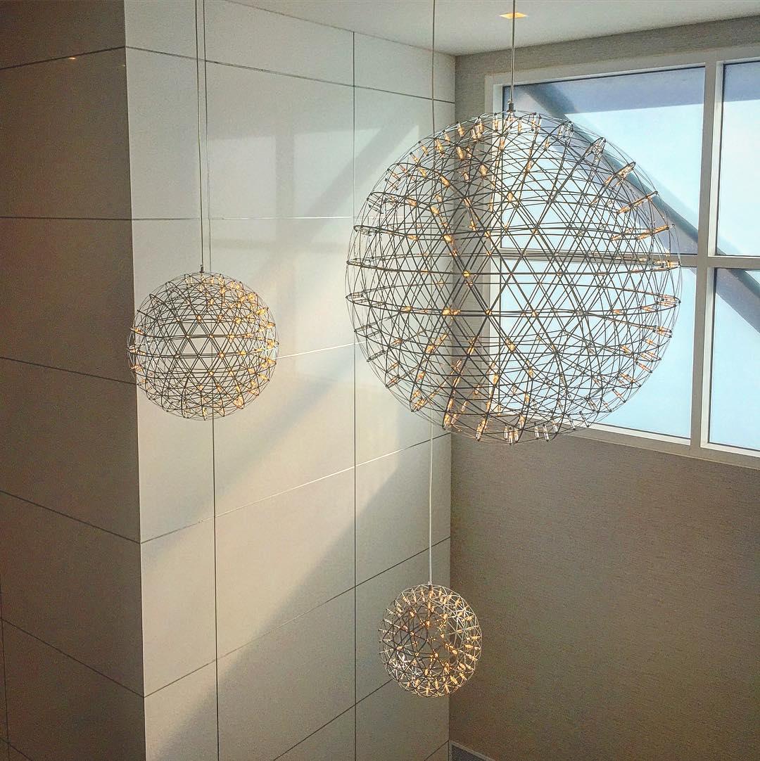 Gold Spark Ball Drop light Pendant Light