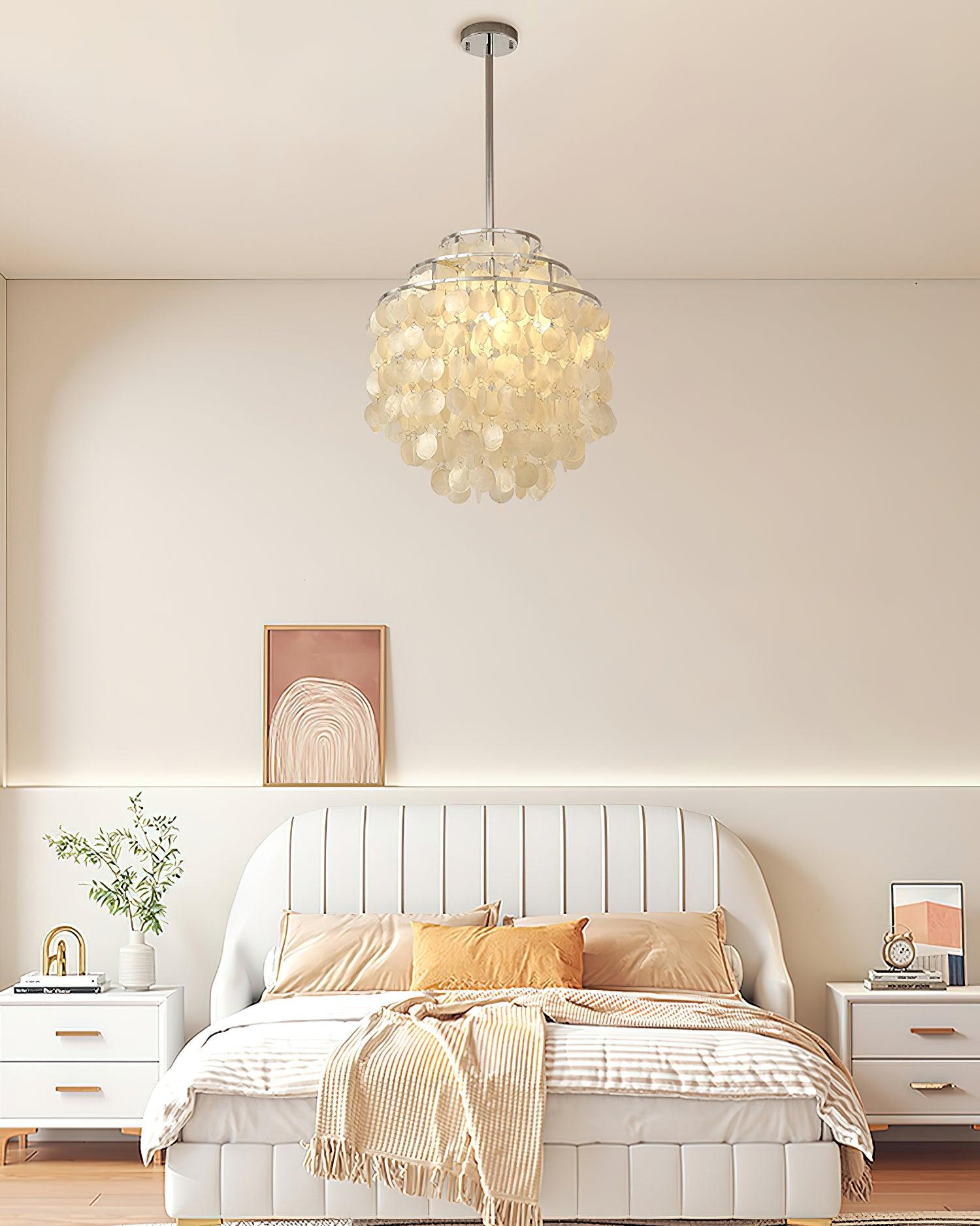 Round Shell Crown Chandelier B