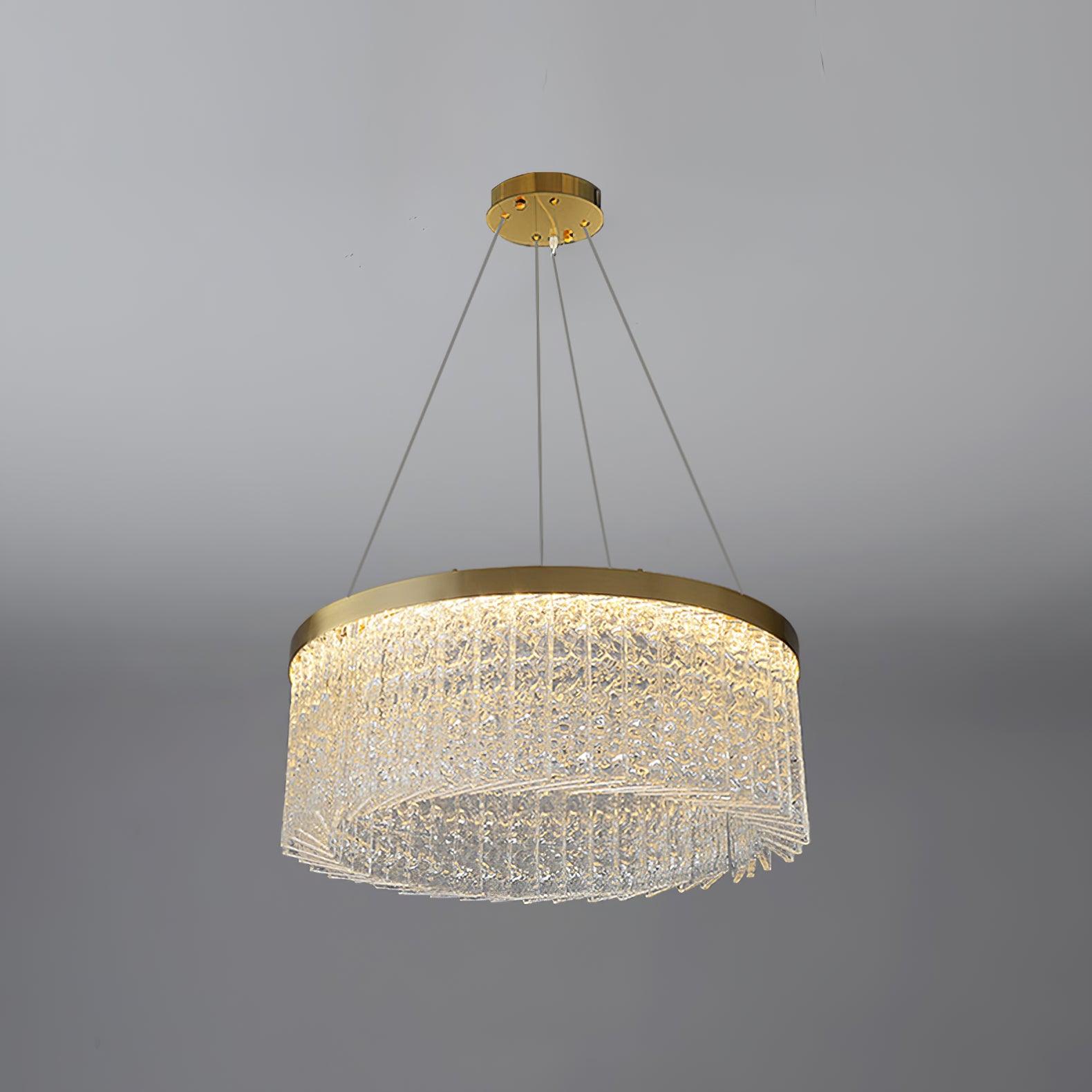 Round Halo Crystal Ceiling fixture Chandelier