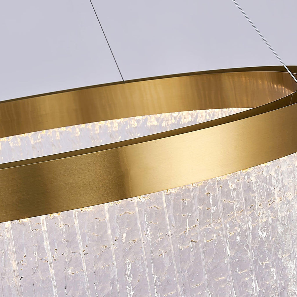 Round Halo Crystal Ceiling fixture Chandelier