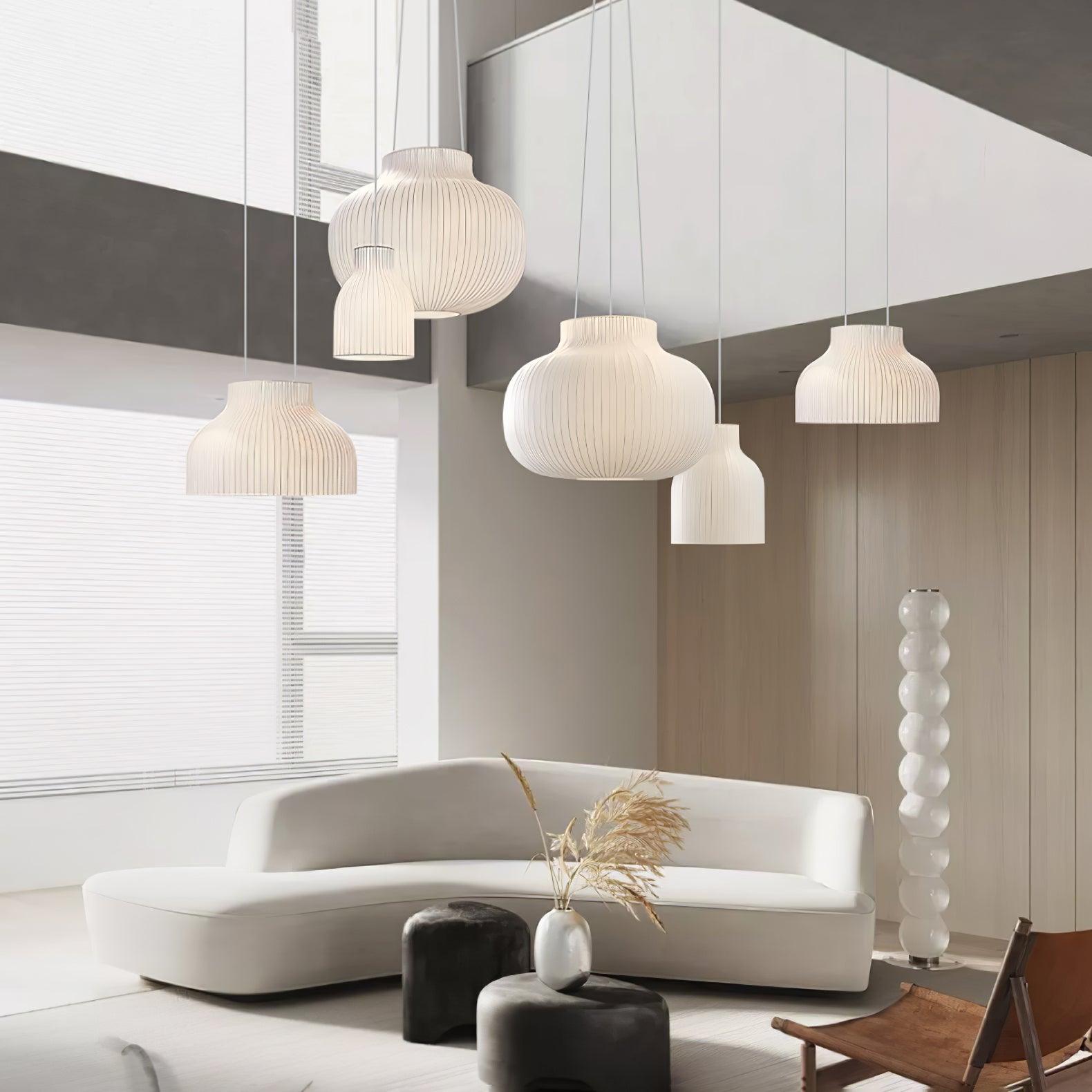 Serica Trio Silk Collection Houselight Pendant Lamp