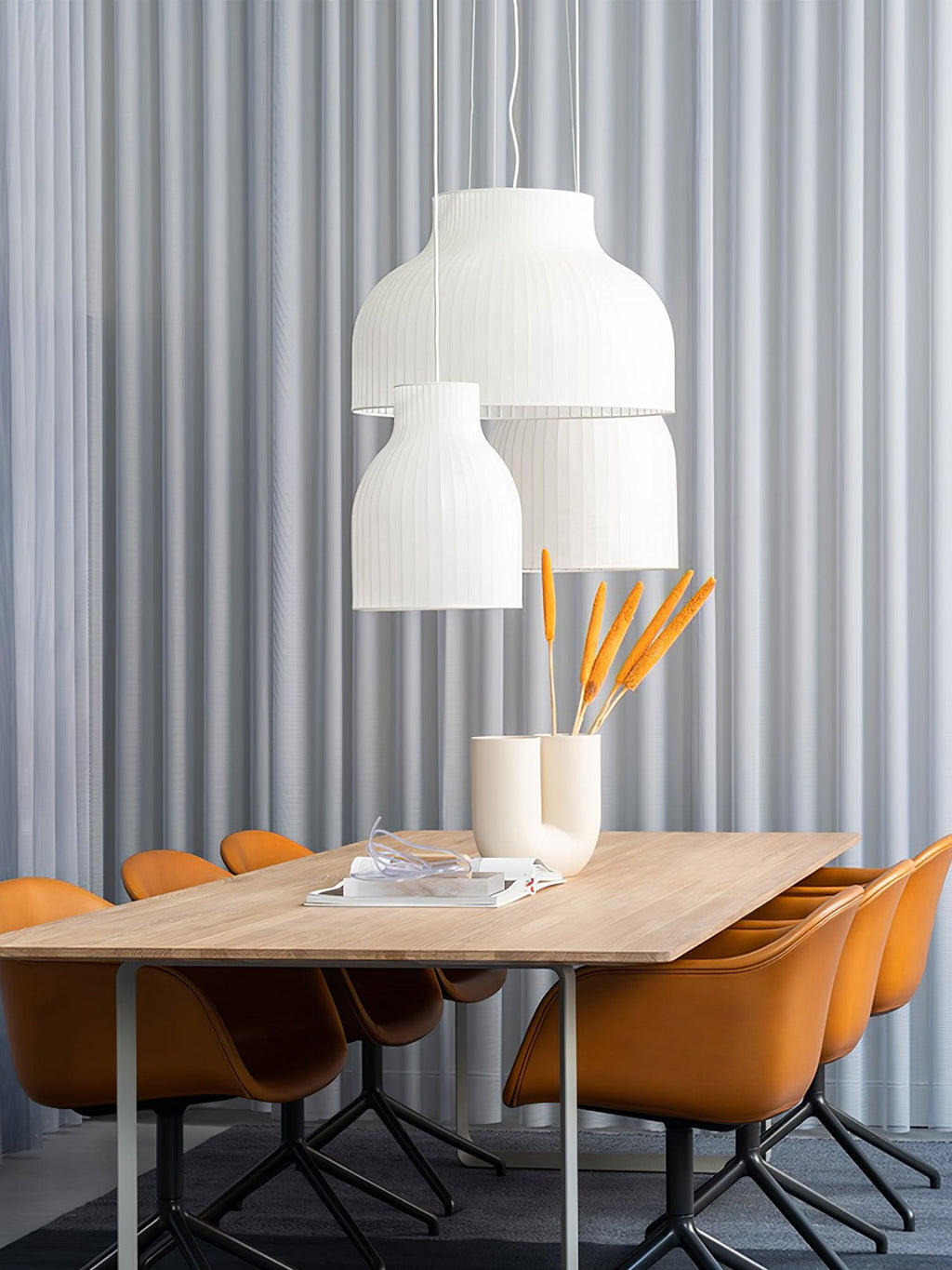 Serica Trio Silk Collection Houselight Pendant Lamp